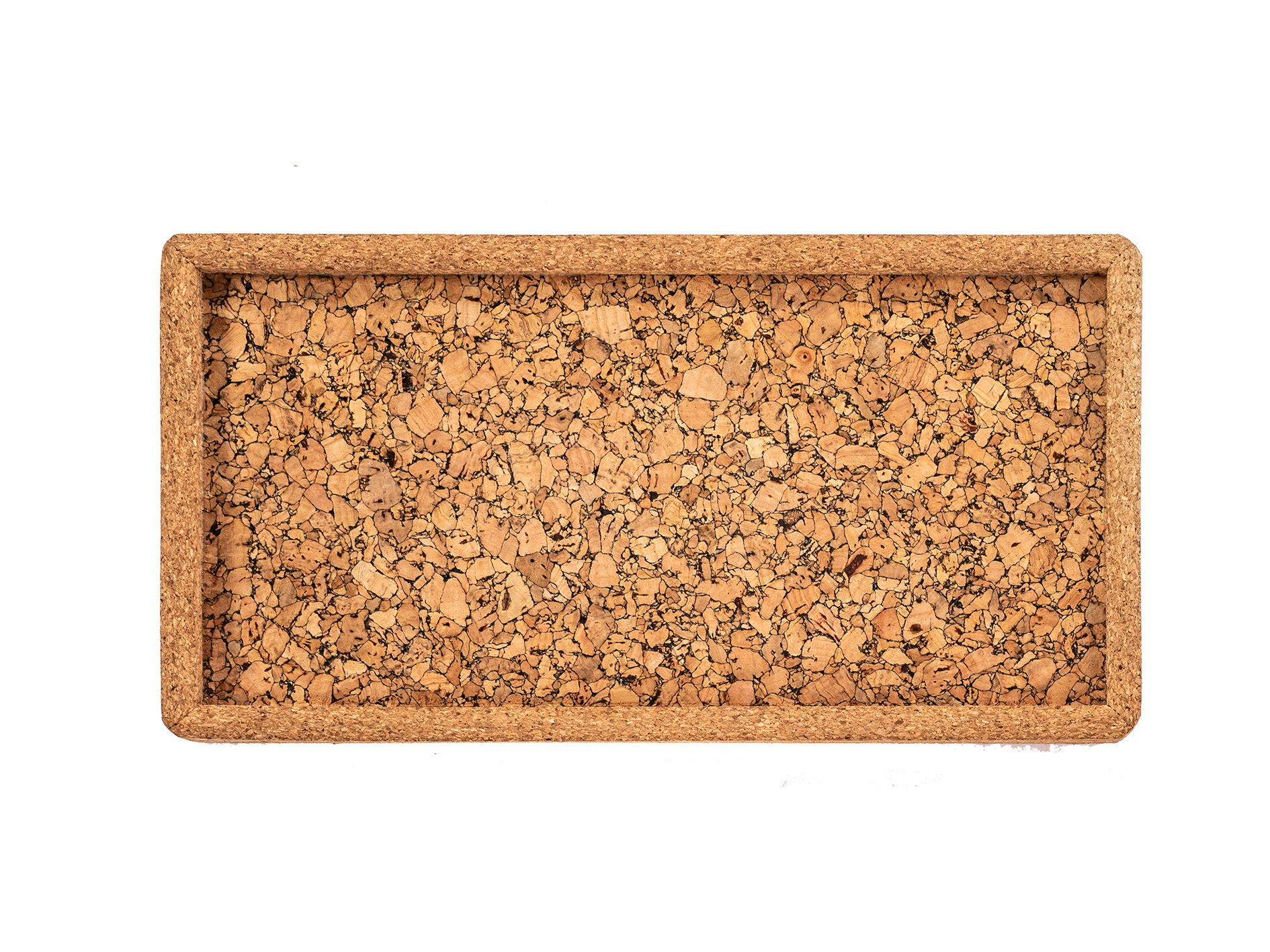 Tray QUERCO cork rectangle 28x14.5x1.5 cm - grain