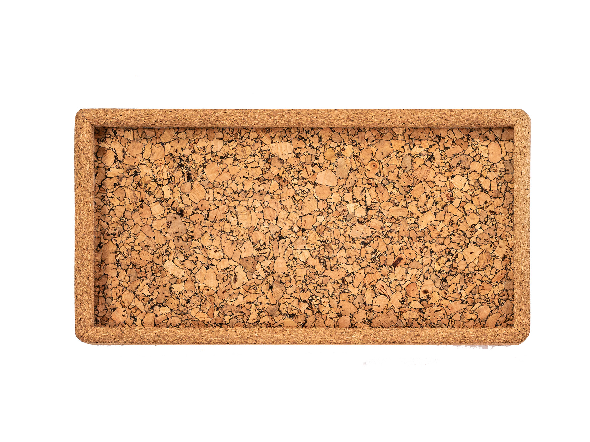 Tray QUERCO cork rectangle 28x14.5x1.5 cm - grain/2111