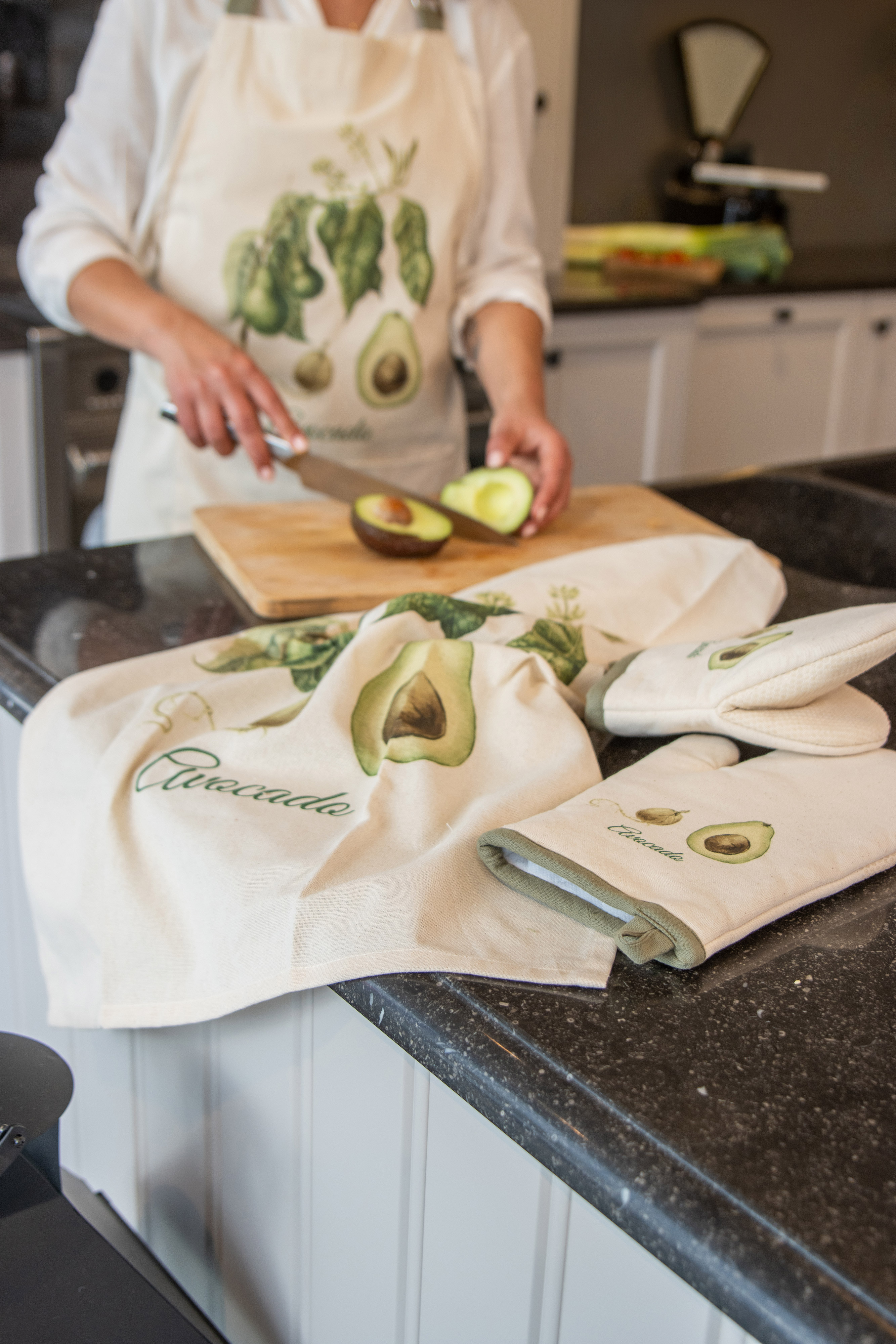 Gant de cuisine (1L+1R) VIVA - 18x28 cm, avocat