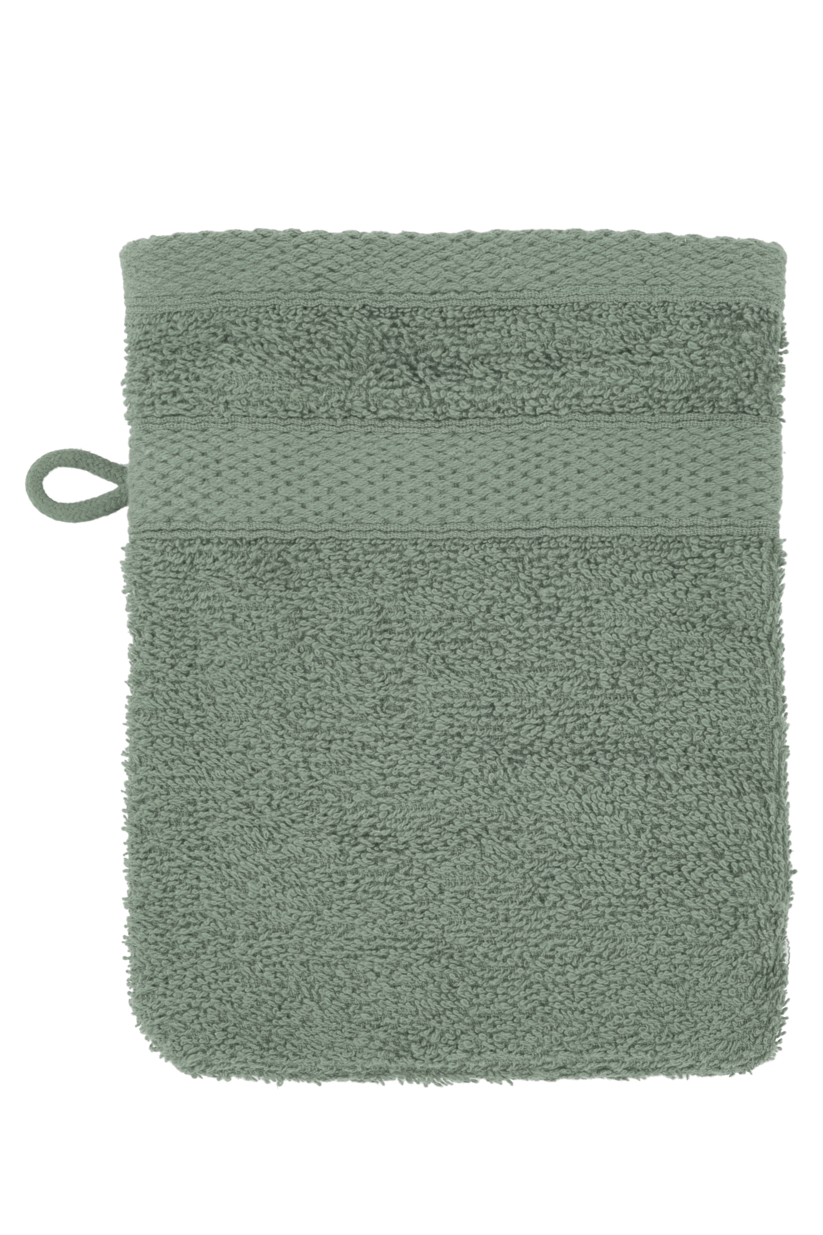 Washandje 15x21cm, stone green - set/2