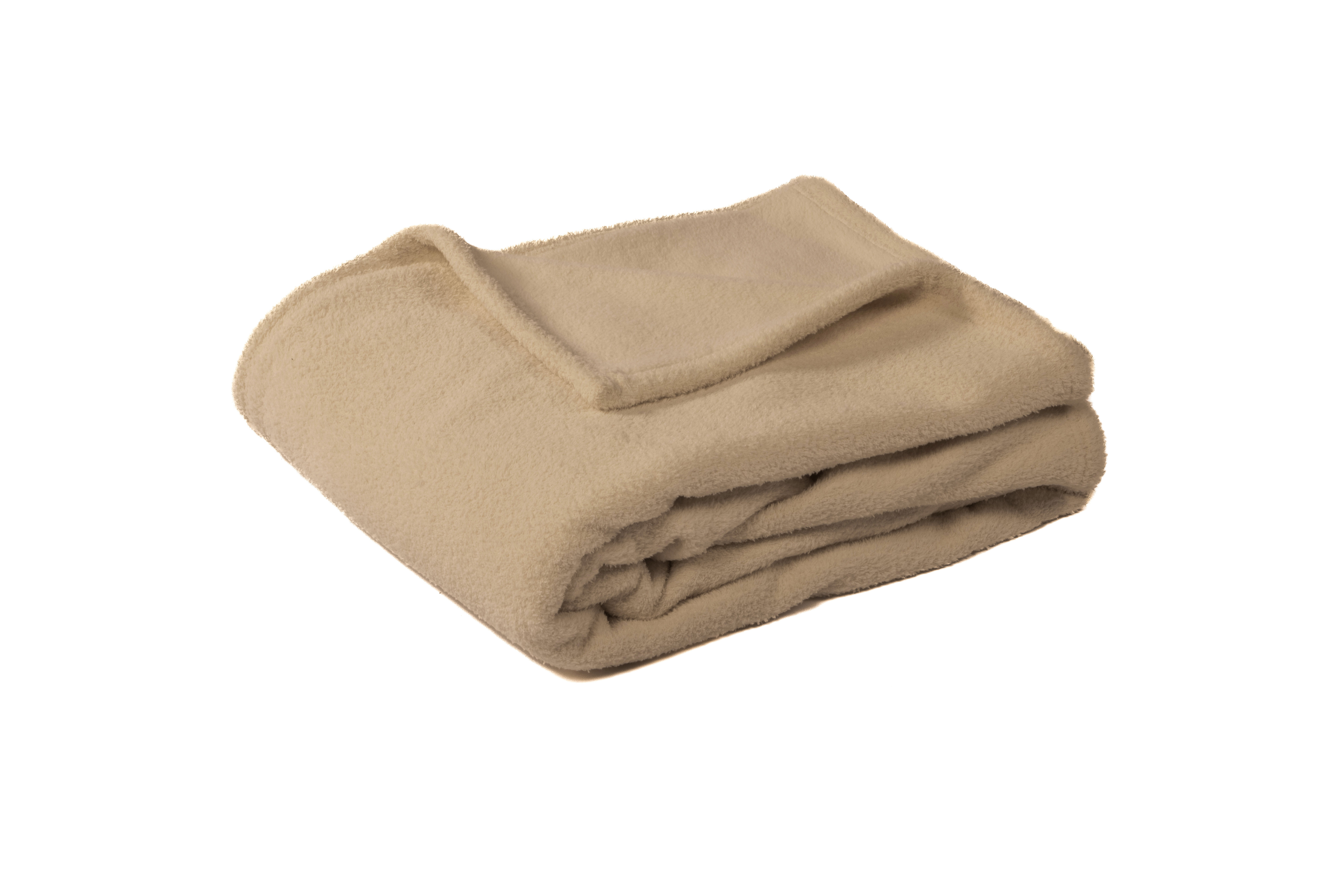 Plaid PENNEY - En polaire - 150x200 cm, taupe