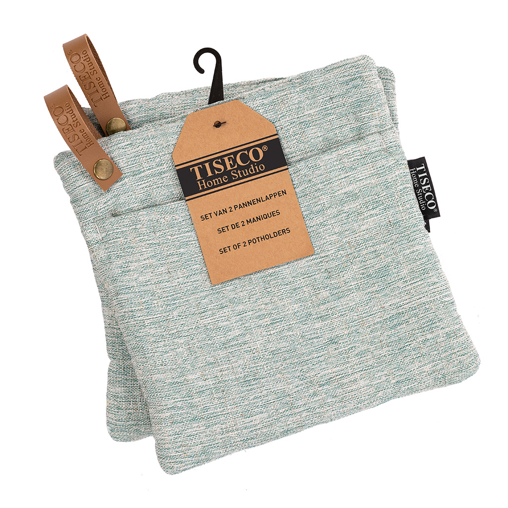 Potholder HERCULES - SET/2 - 20x20 cm, green