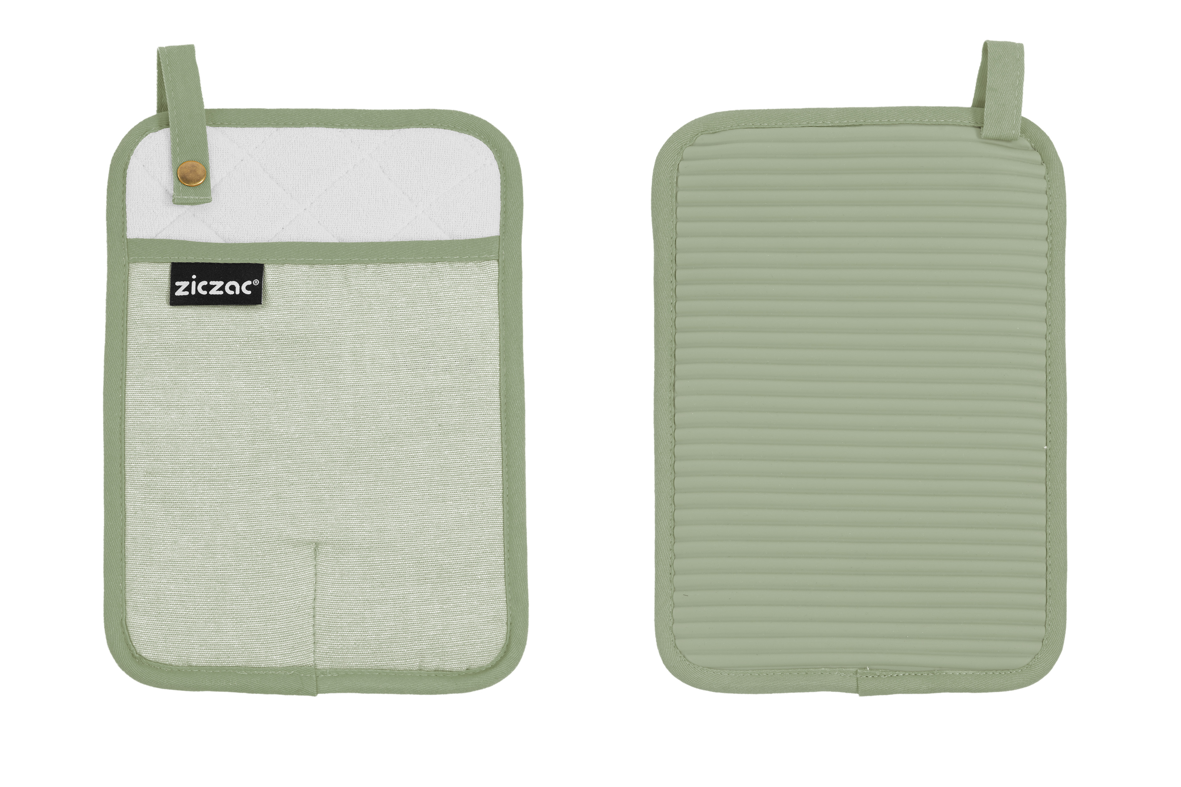 Potholder SILO - SET/2 - 18x25,5 cm, green tea
