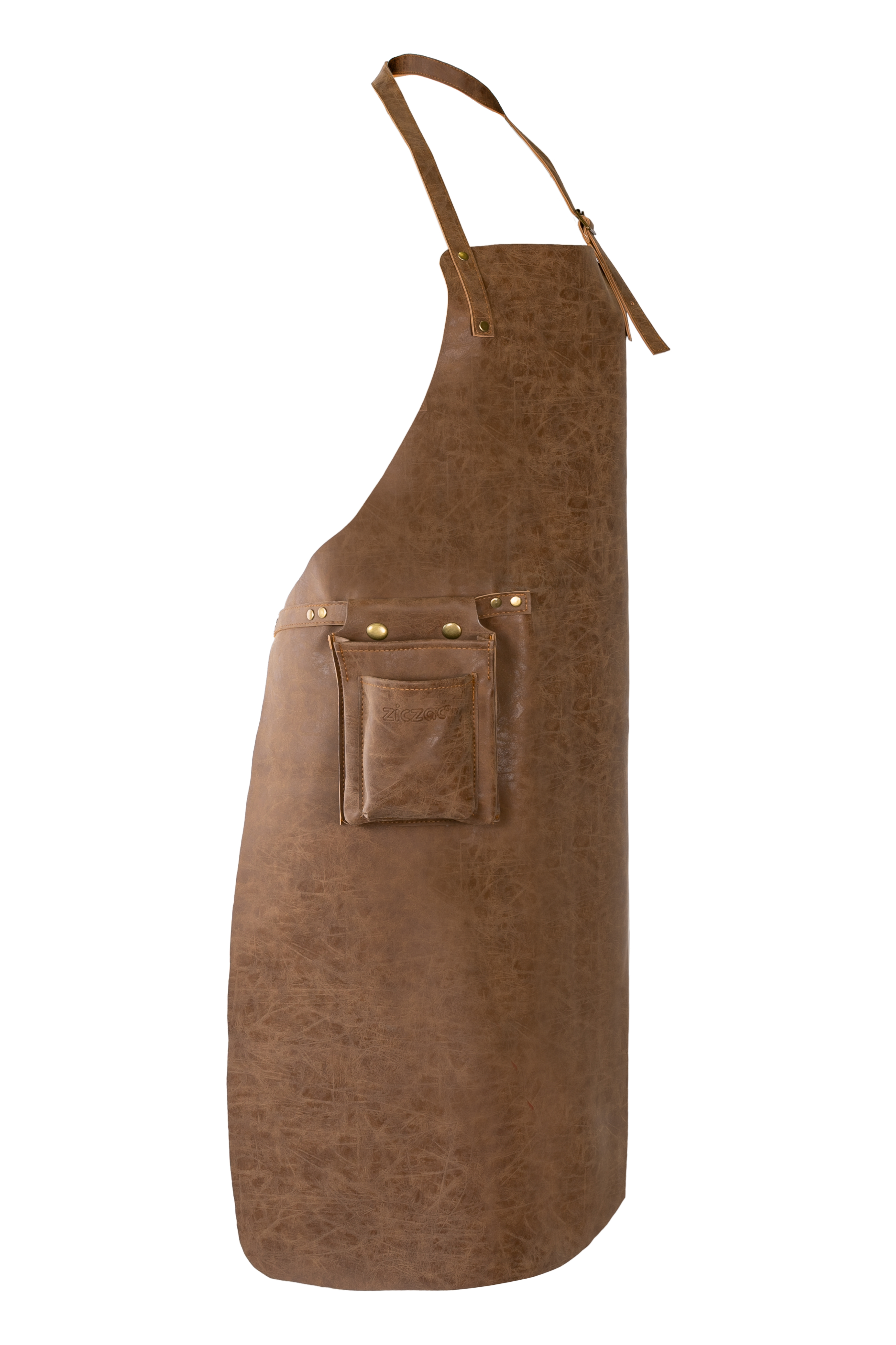 Apron TRUMAN (Towel loop - no pocket - opt. Accessory bag), 70x90 cm, walnut