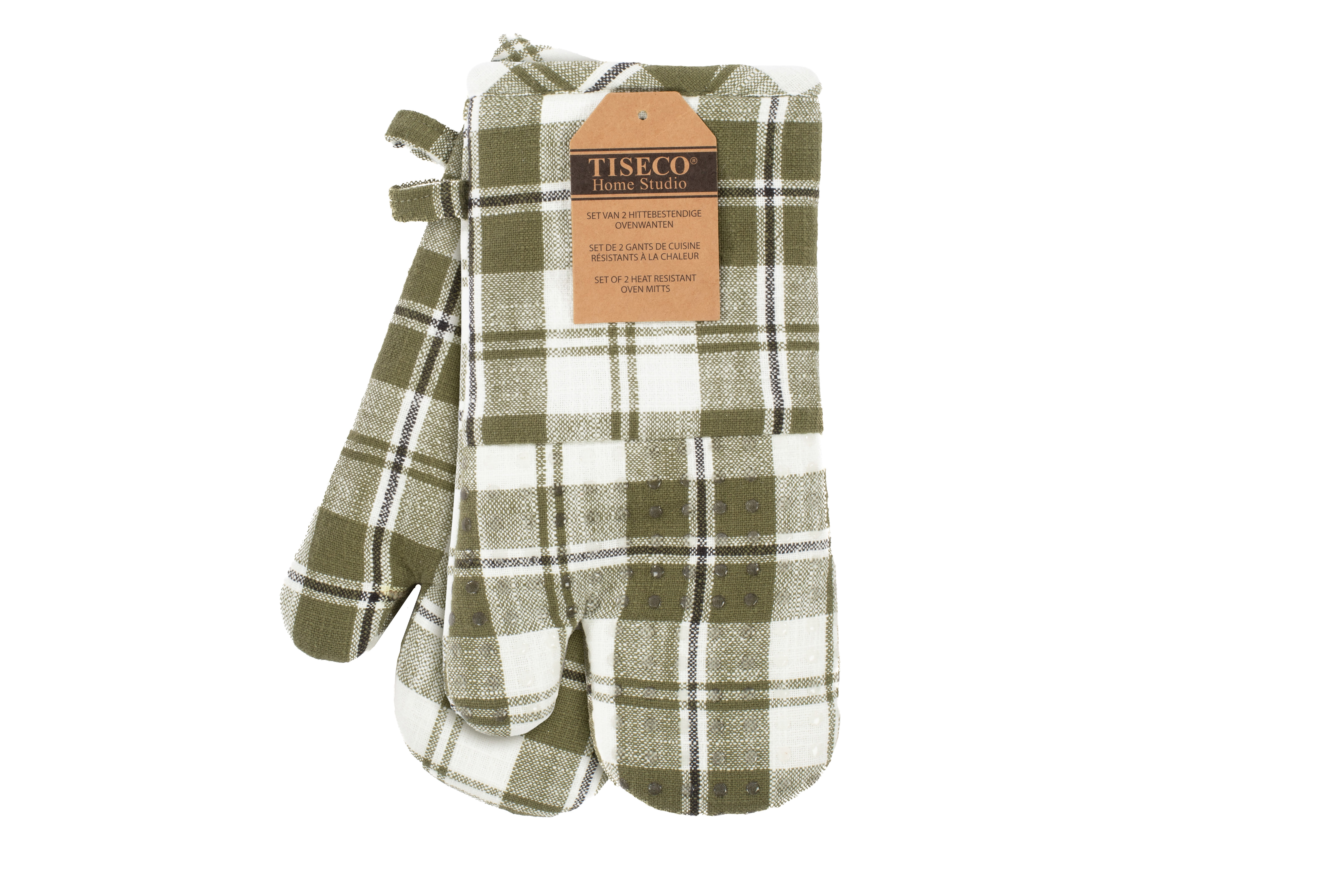 Gant de cuisine LAUREN - SET/2 - 18x32 cm, kaki vert