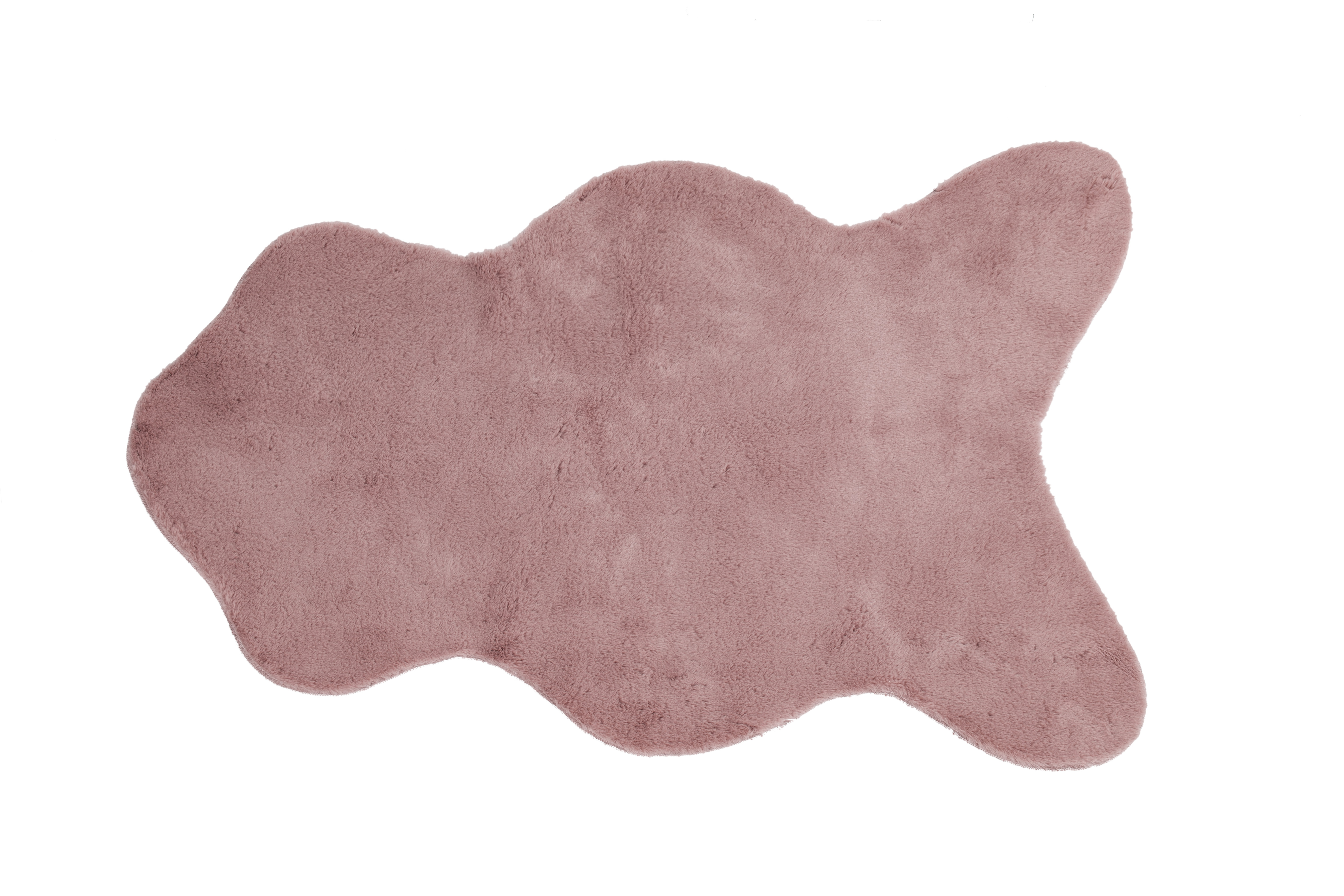 Carpet rabbit fur old pink, 60x90
