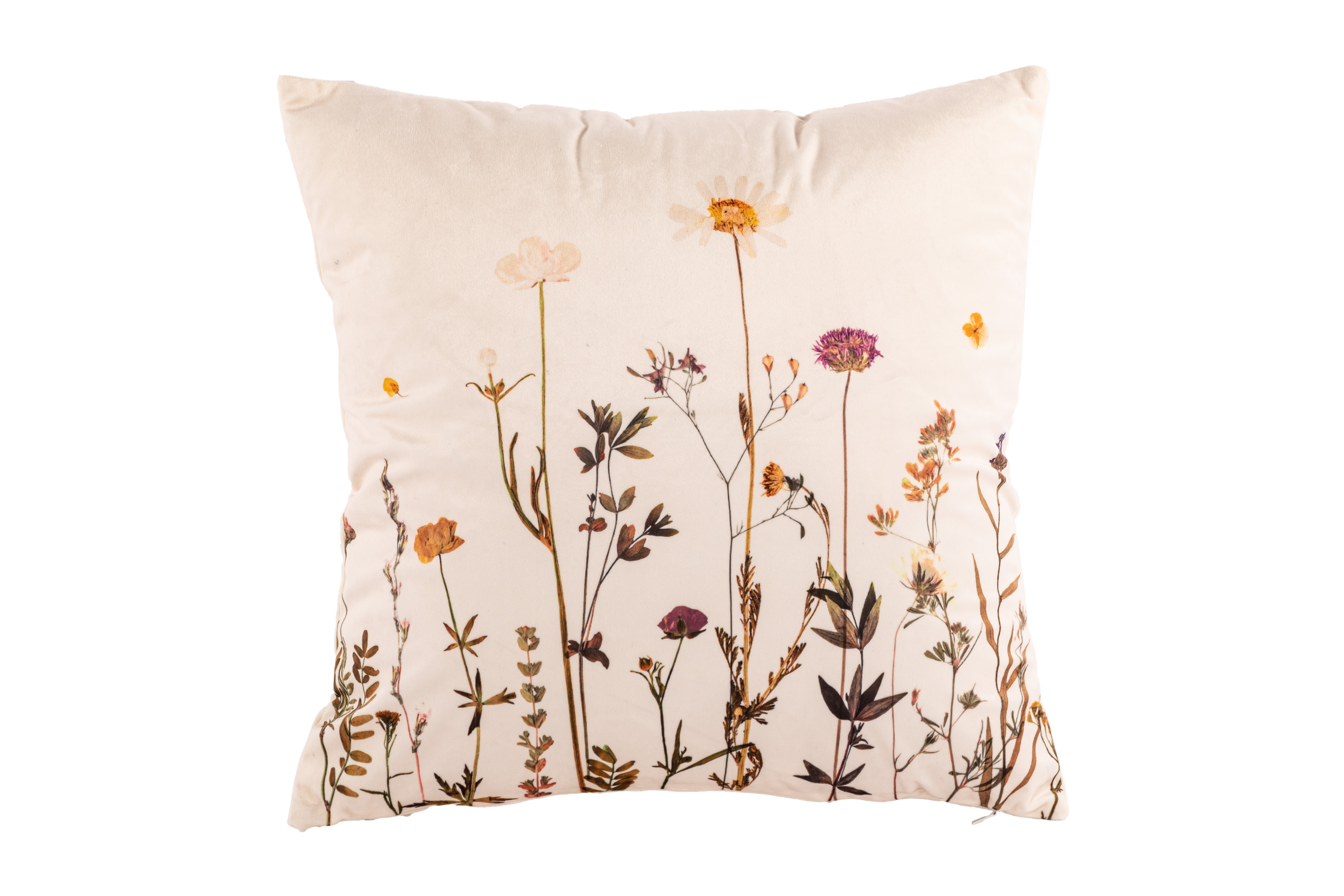 Kussen (gevuld) AMBIANCE PRINT 45X45CM, wild flower