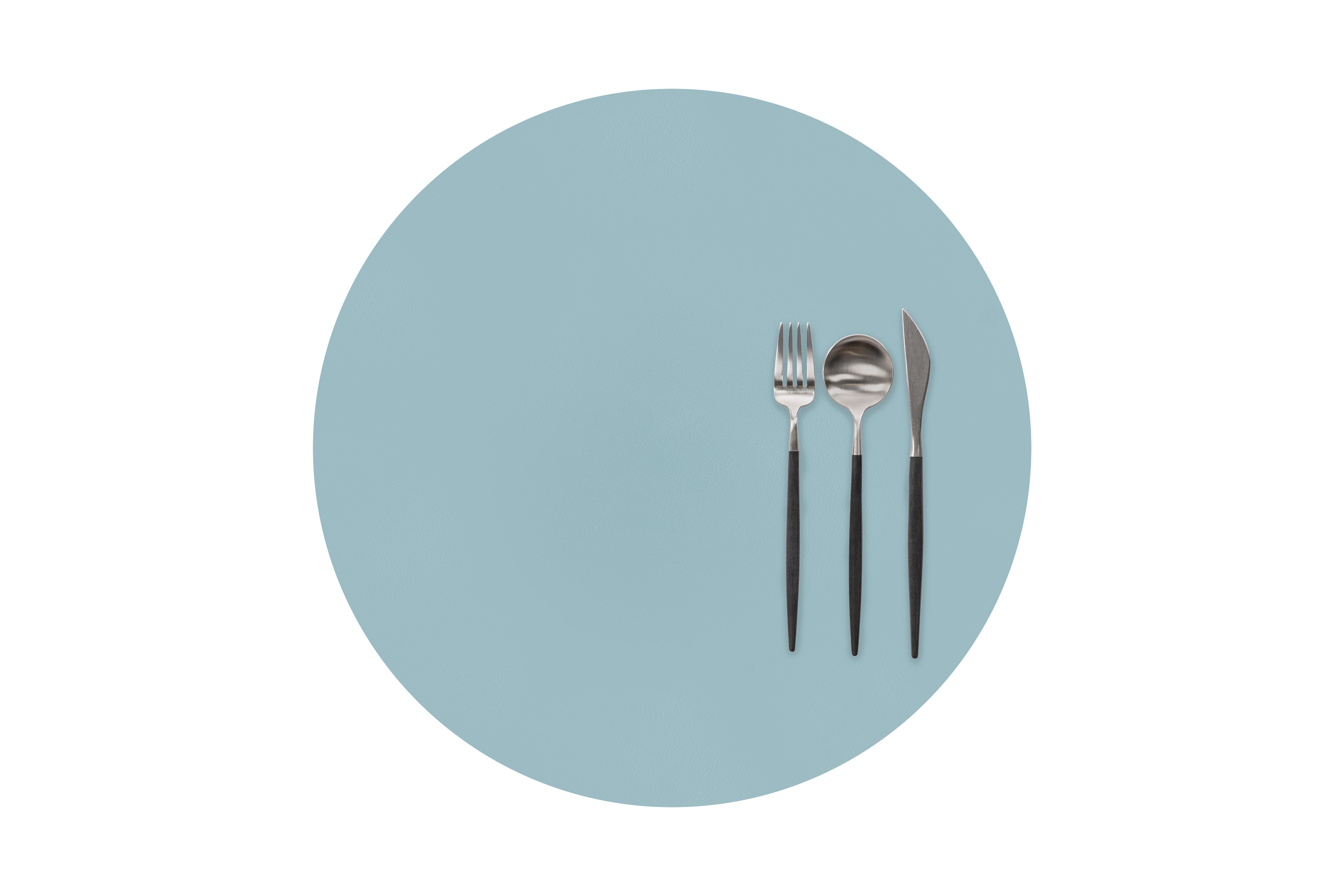 Placemat round - TOGO - 38cm, stone blue