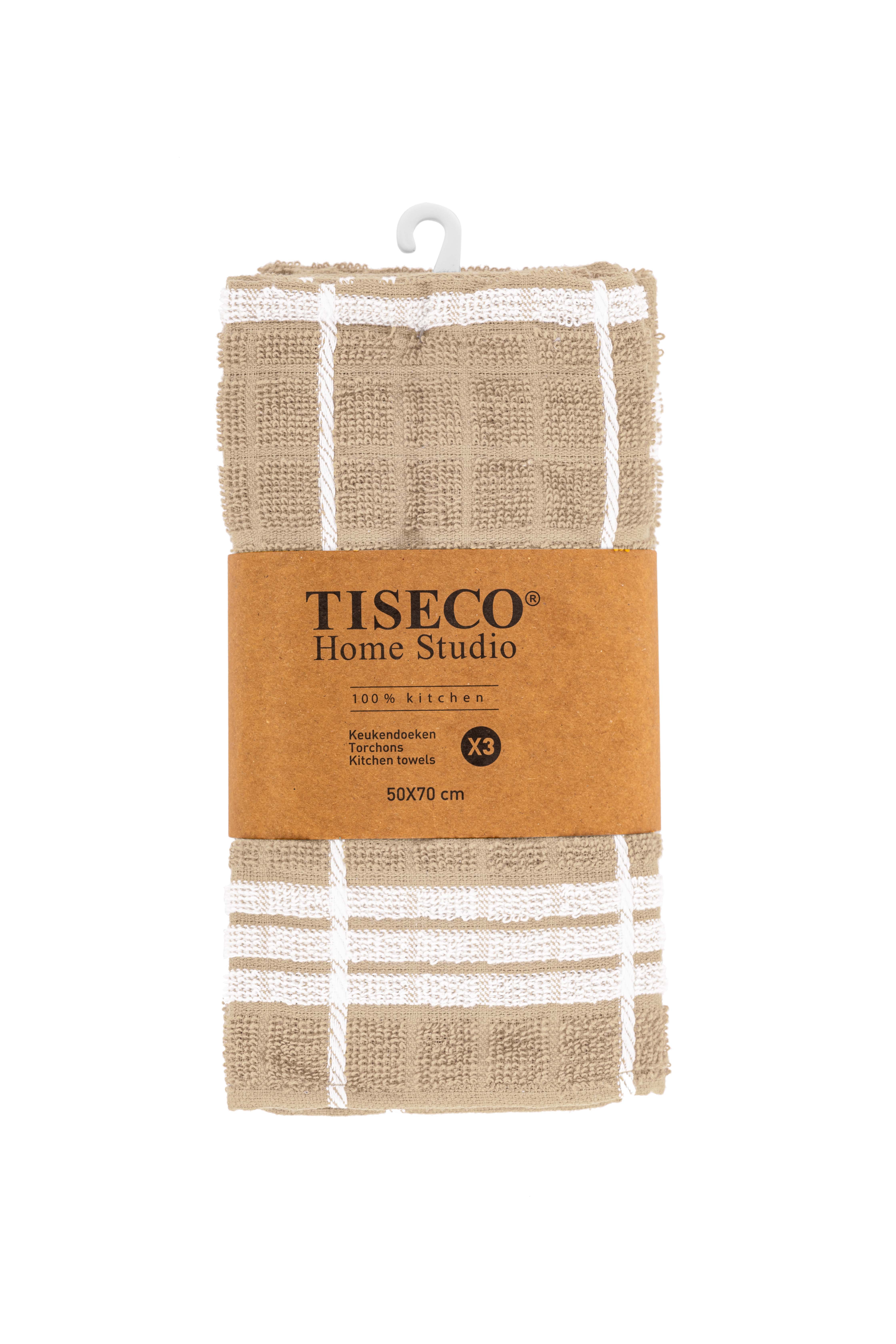 Kitchen towel OMAN - SET/3 - 50x70 cm, sand