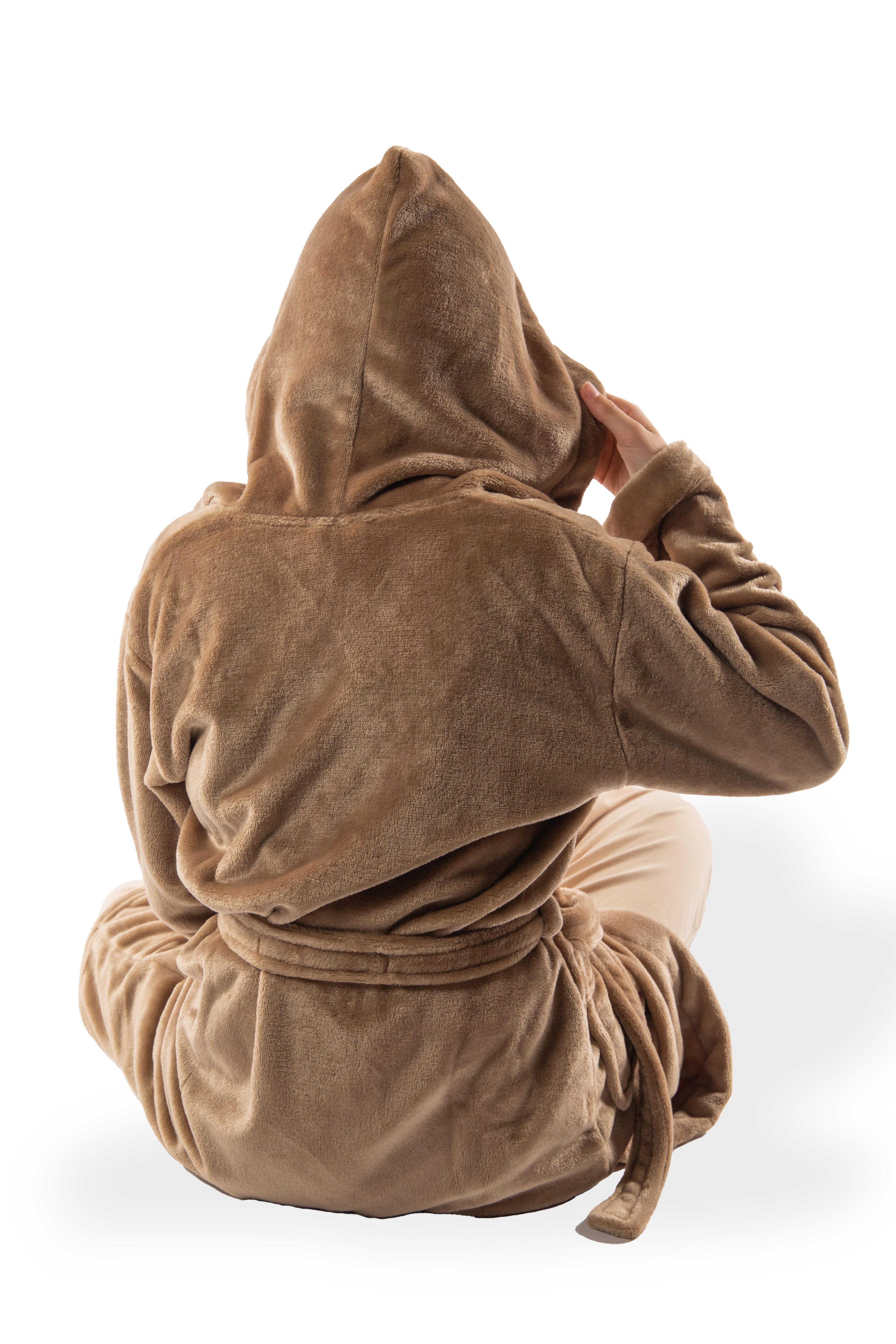 Peignoir COSY DELUX - 146/152, taupe