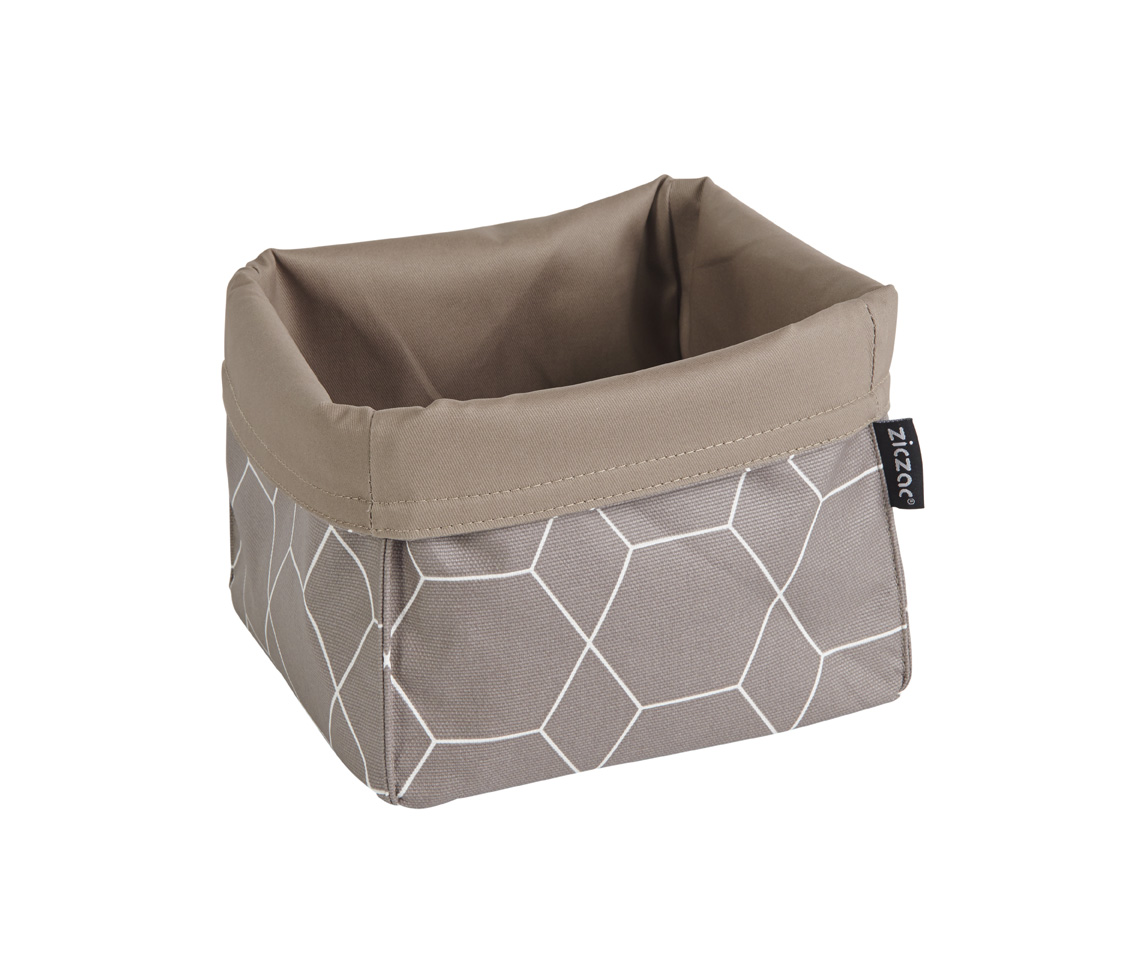 Breadbasket hexagon, PU coated both sides, taupe