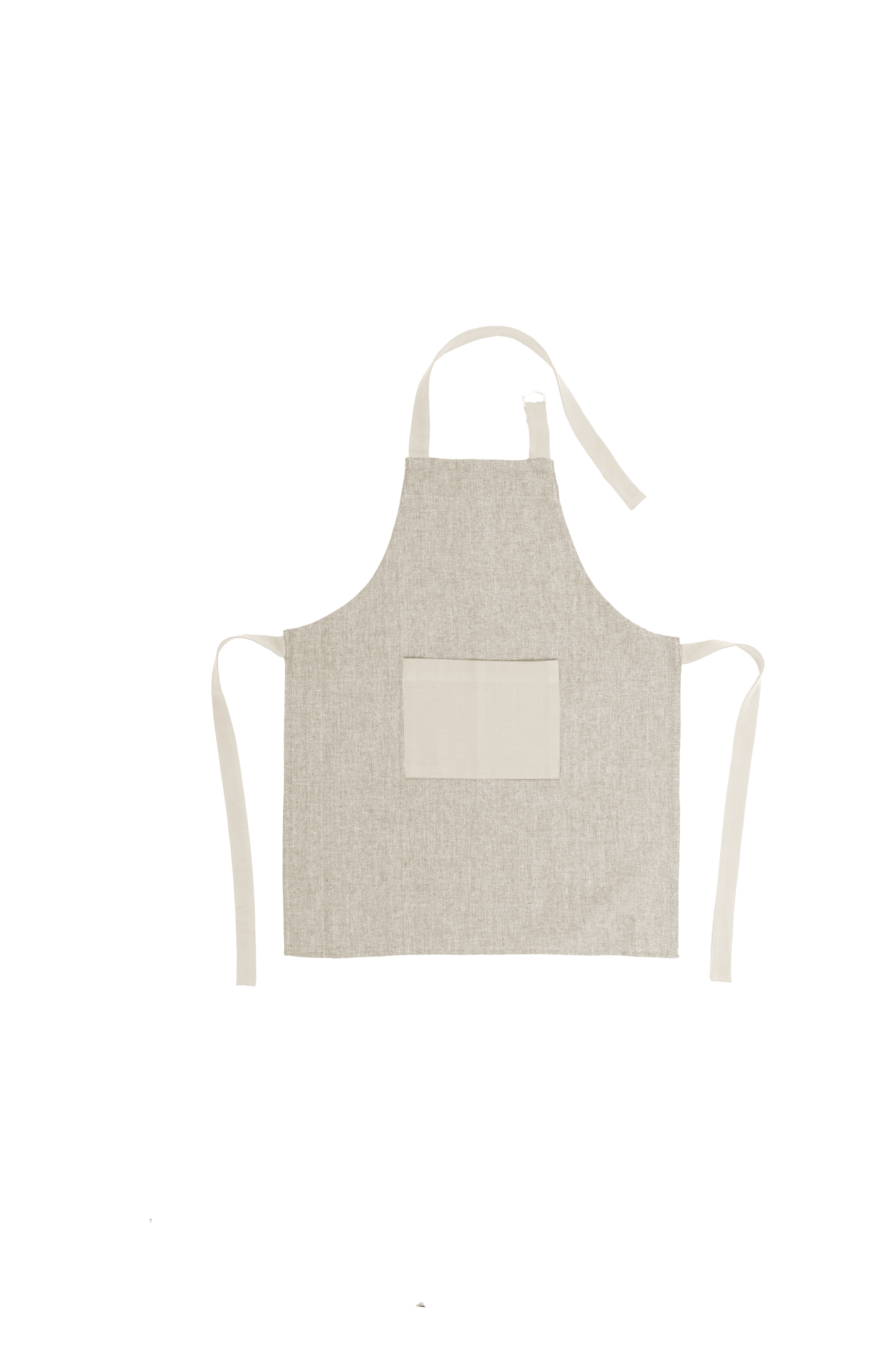 Tablier enfant CHAMBRAY 52x63cm, taupe