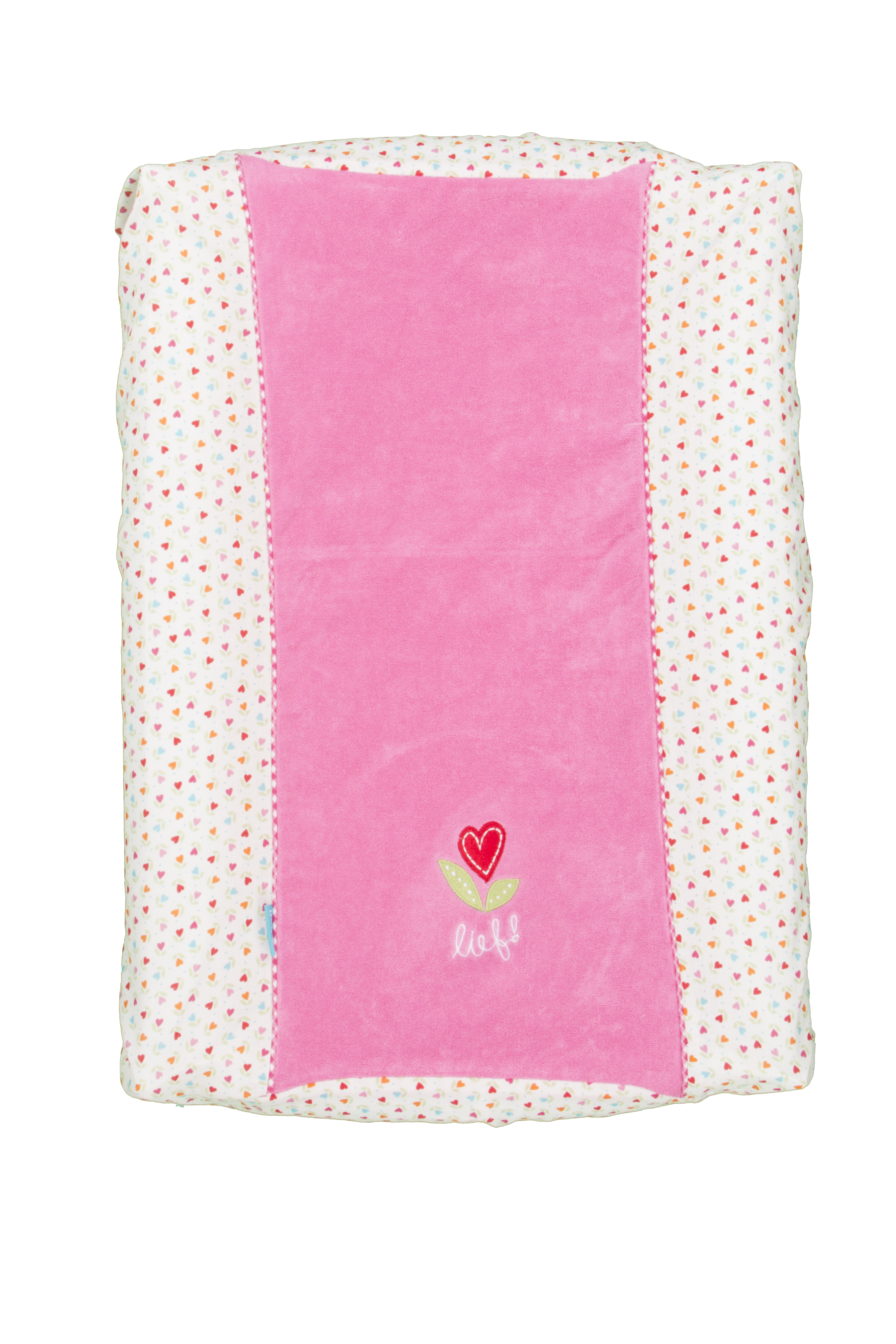 Changing pad cover Girl hearts, 55x75 cm