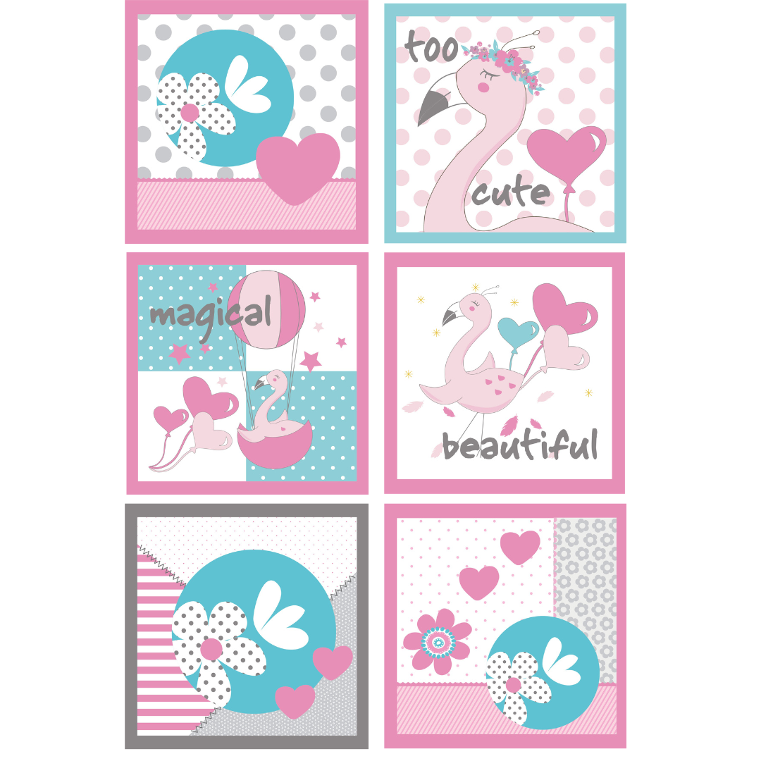 Kiddies handkerchiefs - 28x28cm, 6 designs  - C12