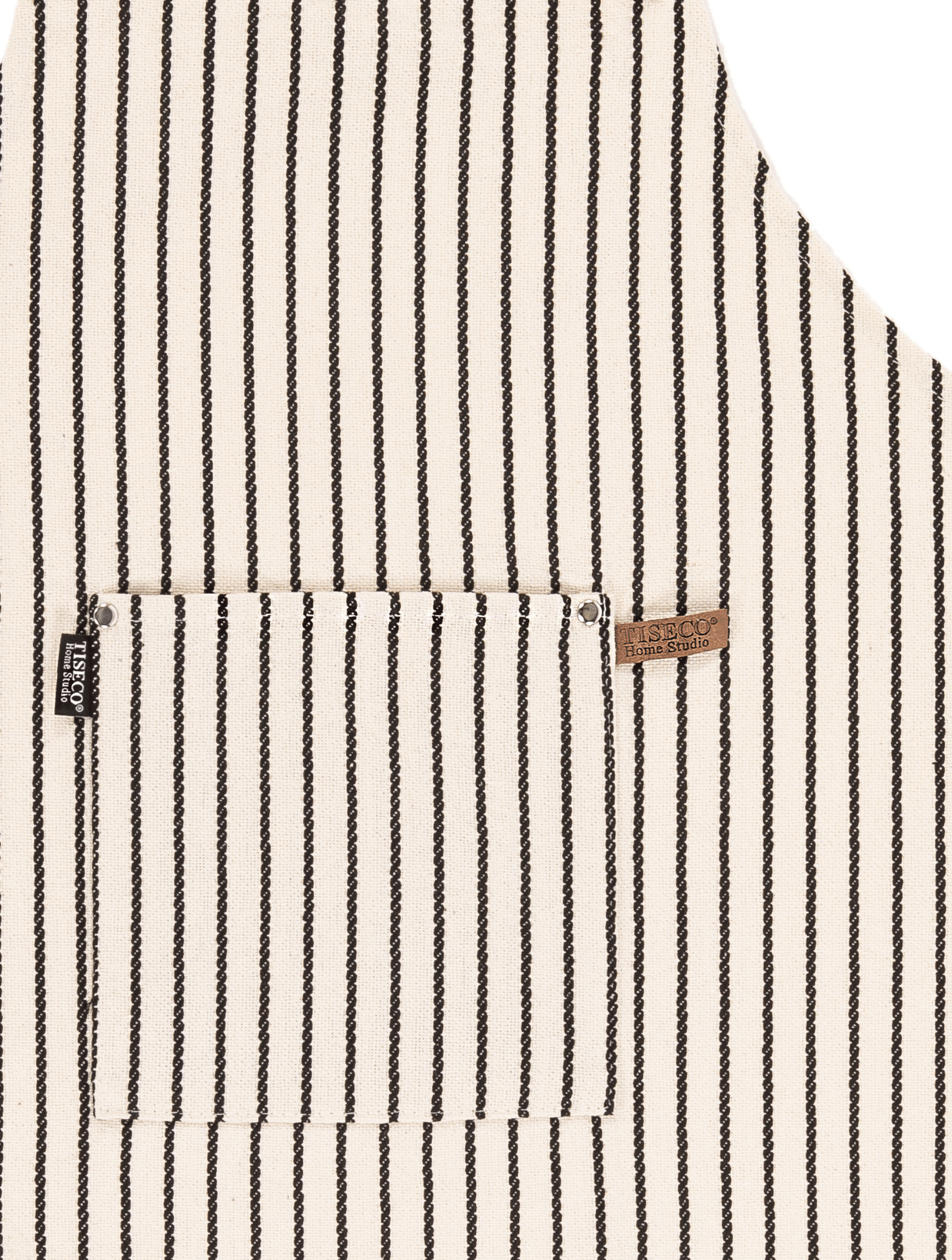 Schort SHERLOCK CABLE - 68x85 cm, zwart/wit