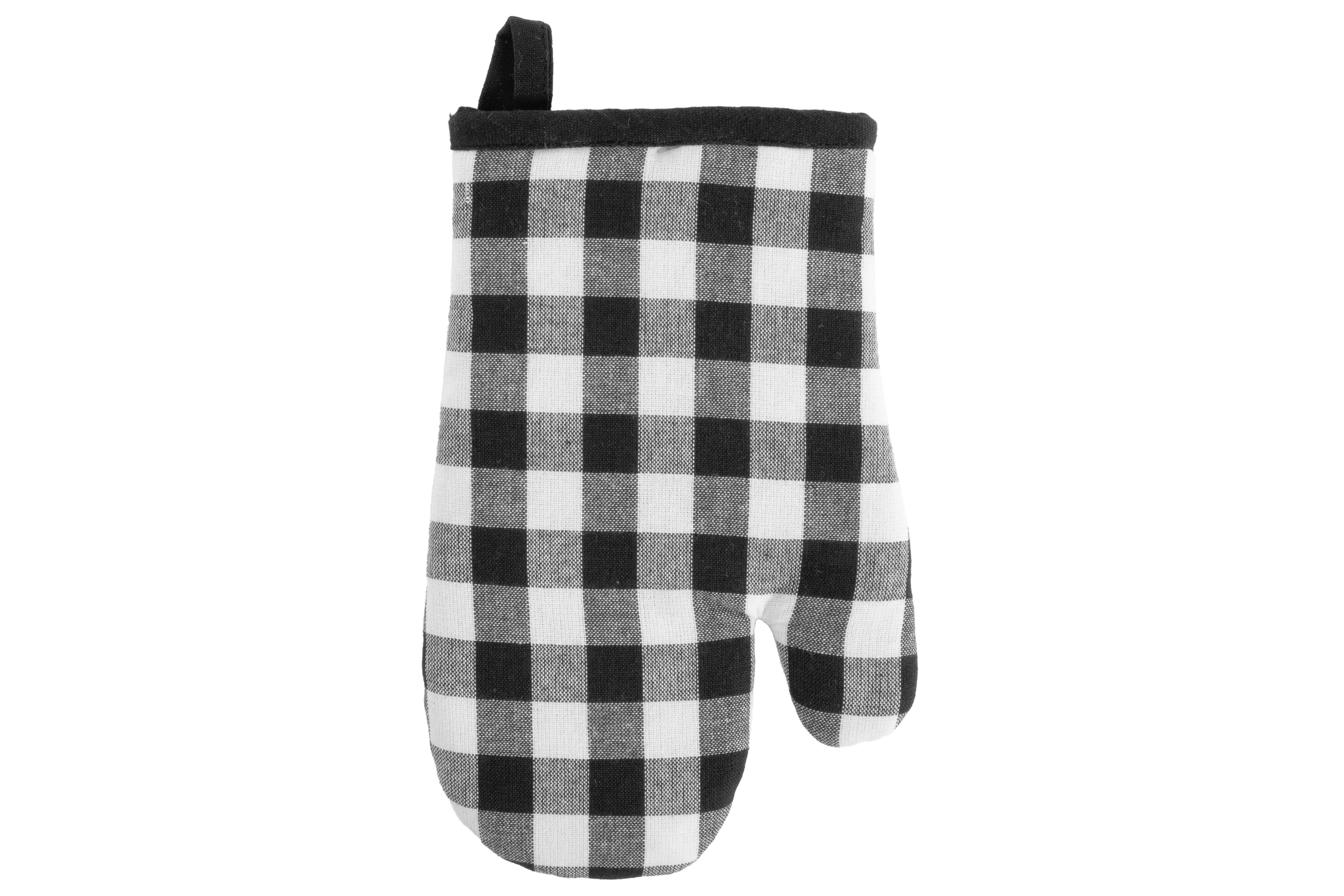 Gant de cuisine GINGHAM - 28x18 cm, noir