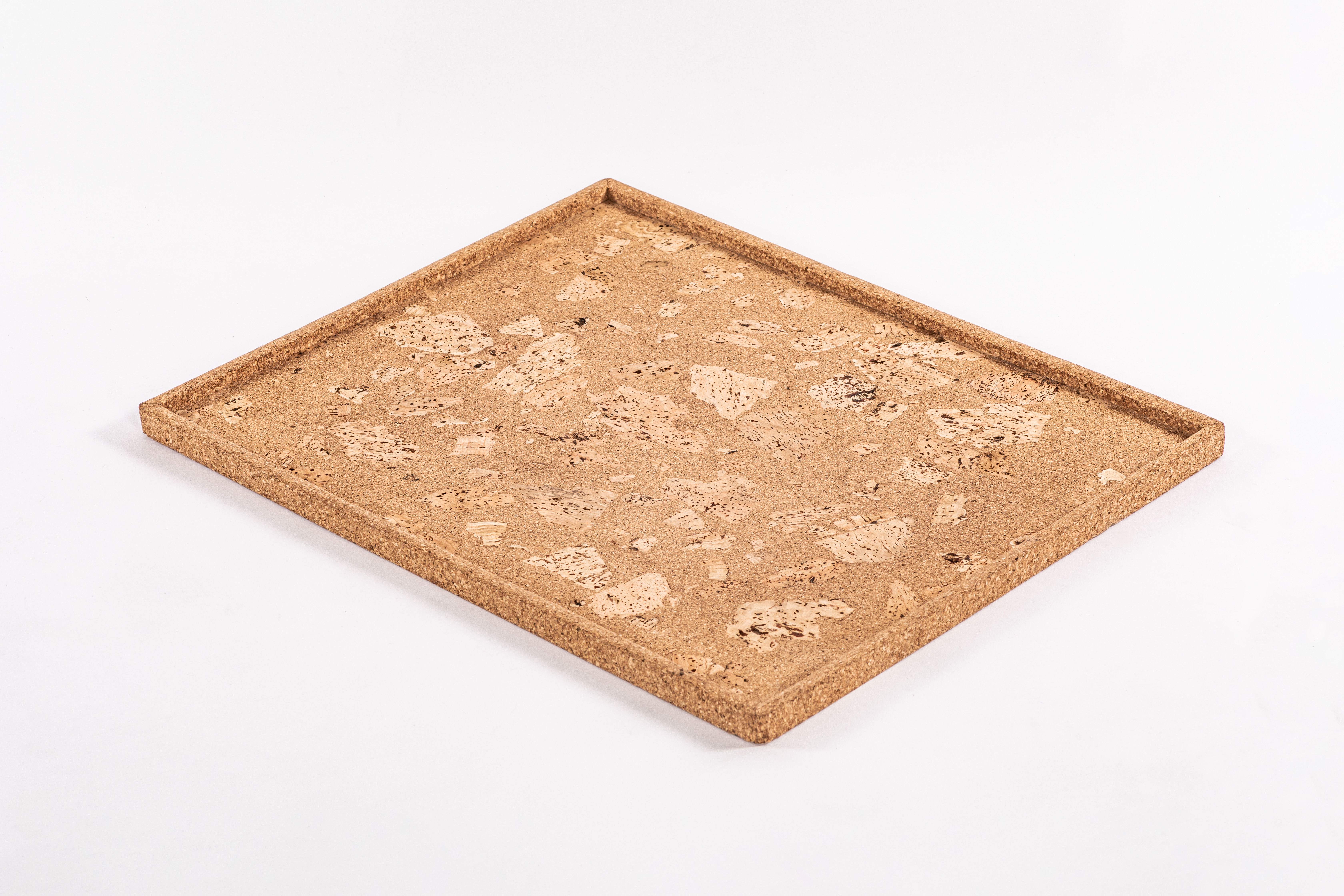 Tray QUERCO cork rectangle 46x36x1.5 cm - rock/1108