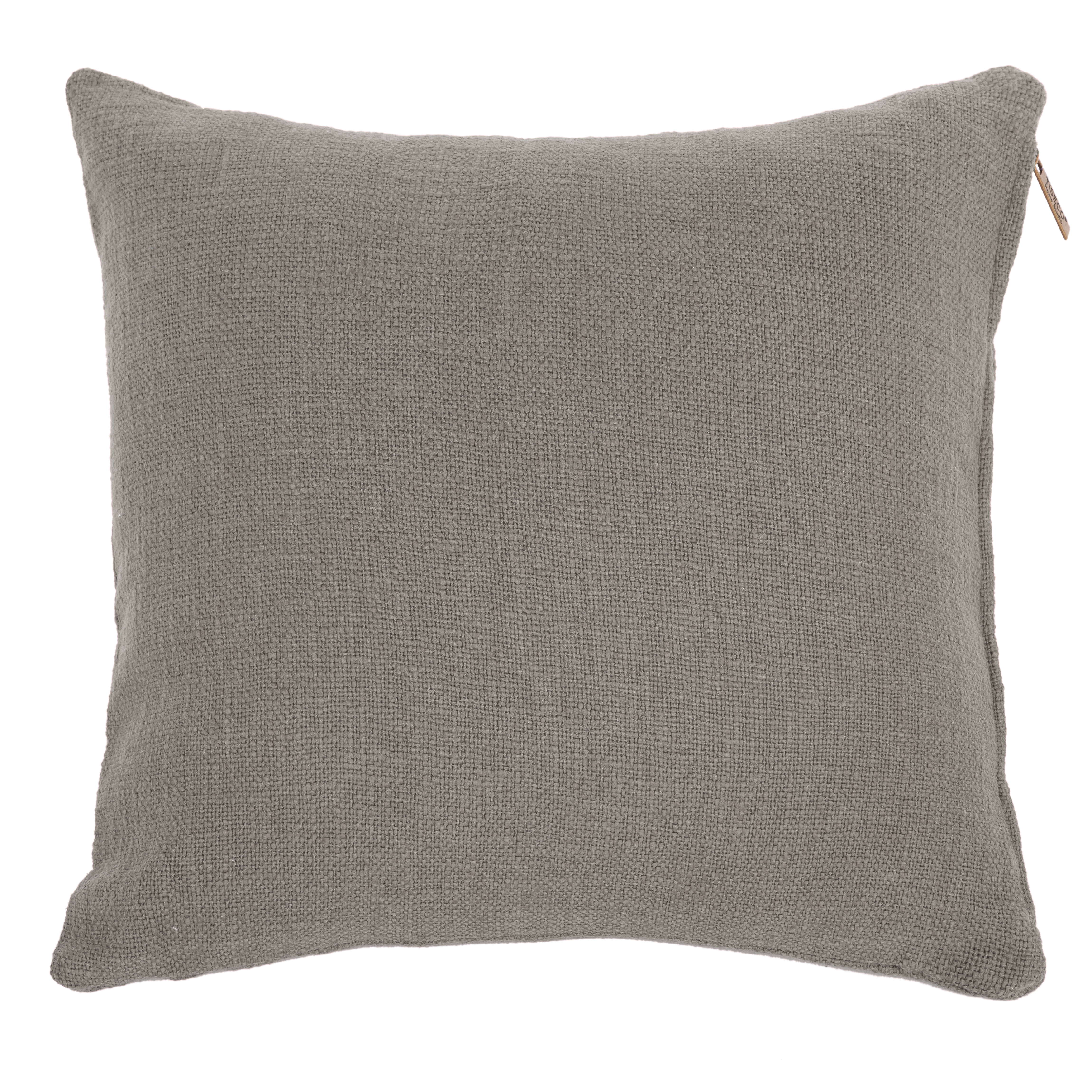 Cushion (filled)  COTTON SLUB 60x60cm, taupe