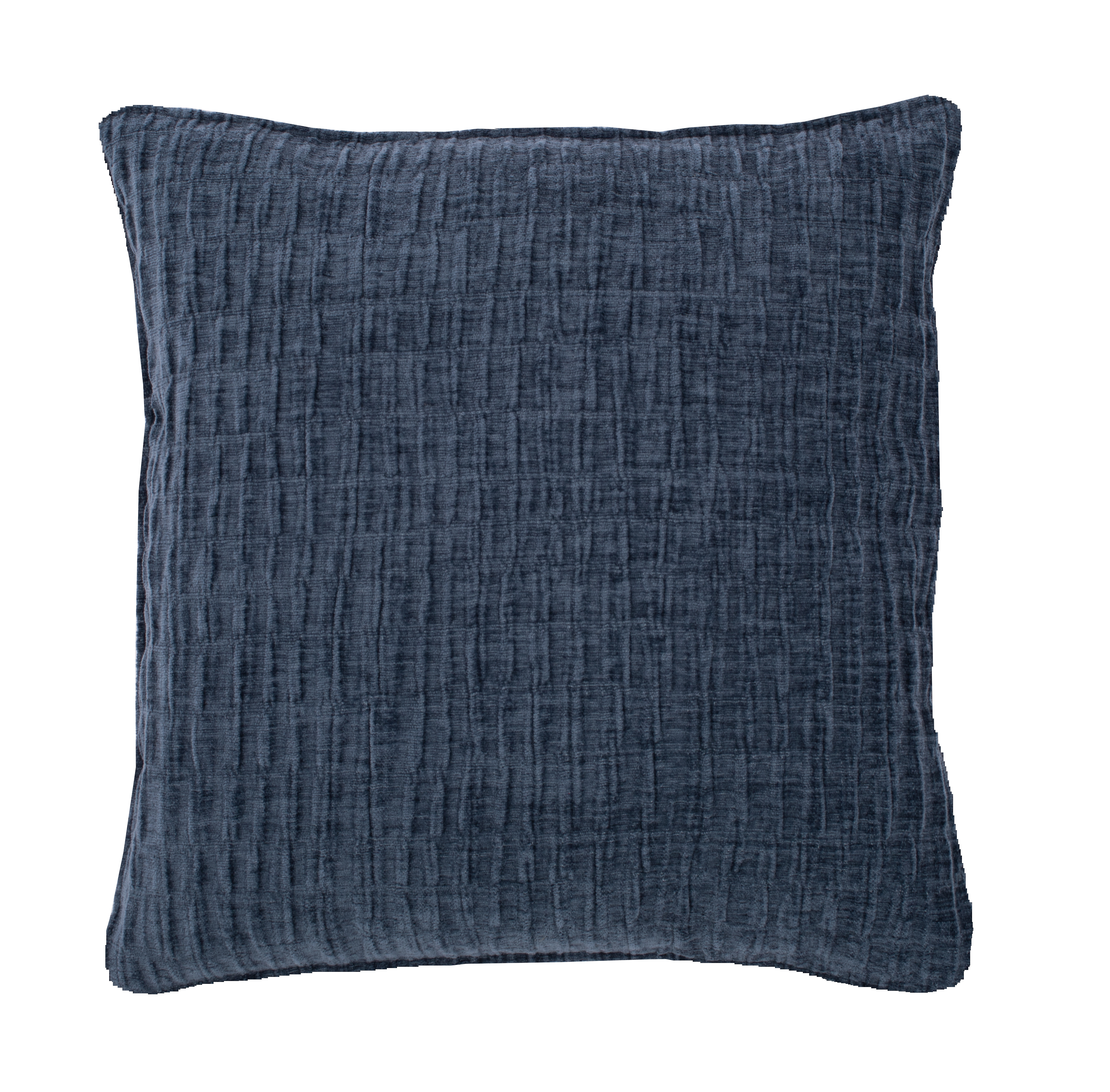 Kussen (gevuld) CHENILLE - 42X42 cm -  blue