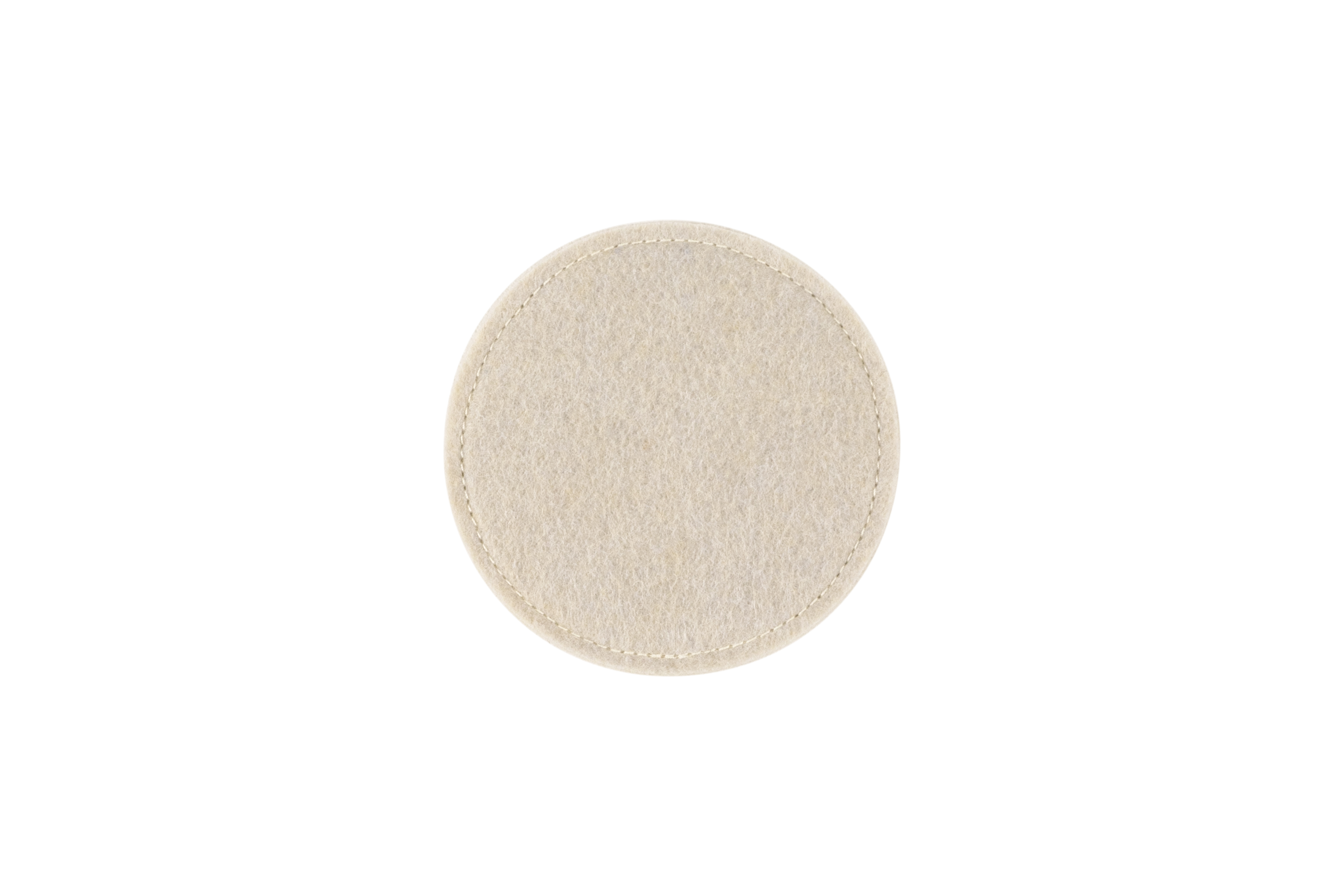Sous-verre NUNO, 10 cm, ivory , SET/4