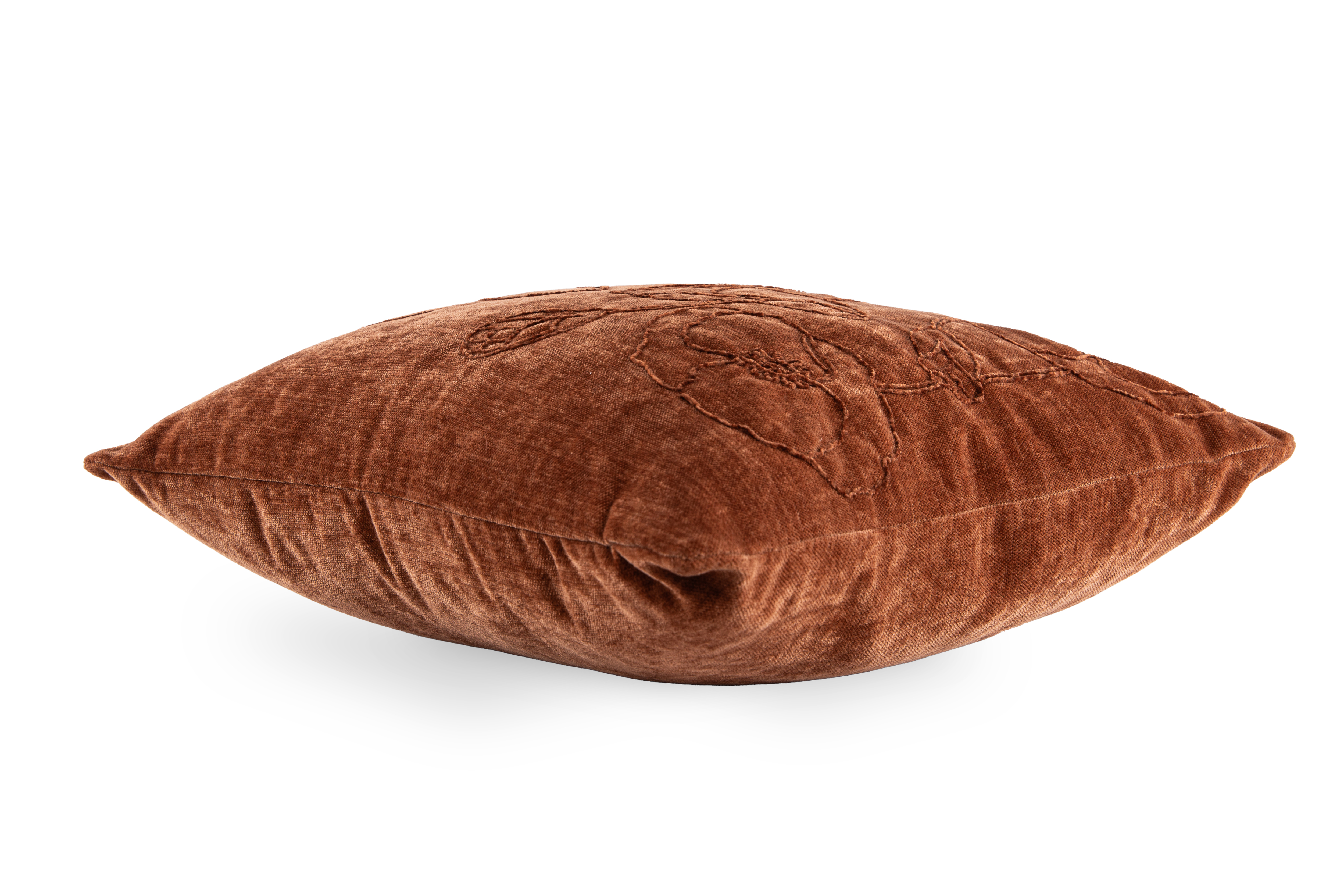 Cushion (filled) JULOT POPPY - 45x45 cm, cognac