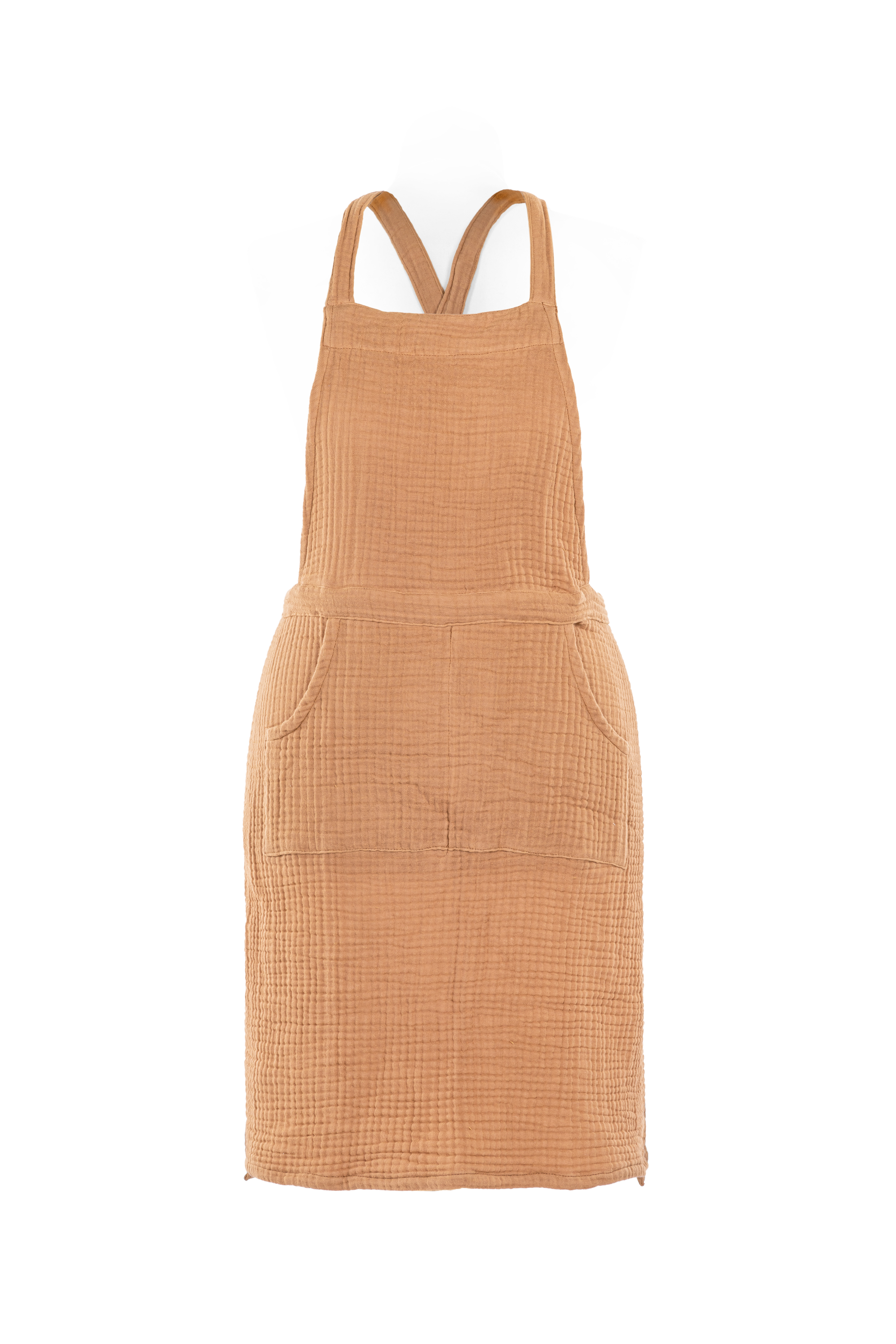 Apron SUZETTE (Sling Back), 74x85 cm, indian tan