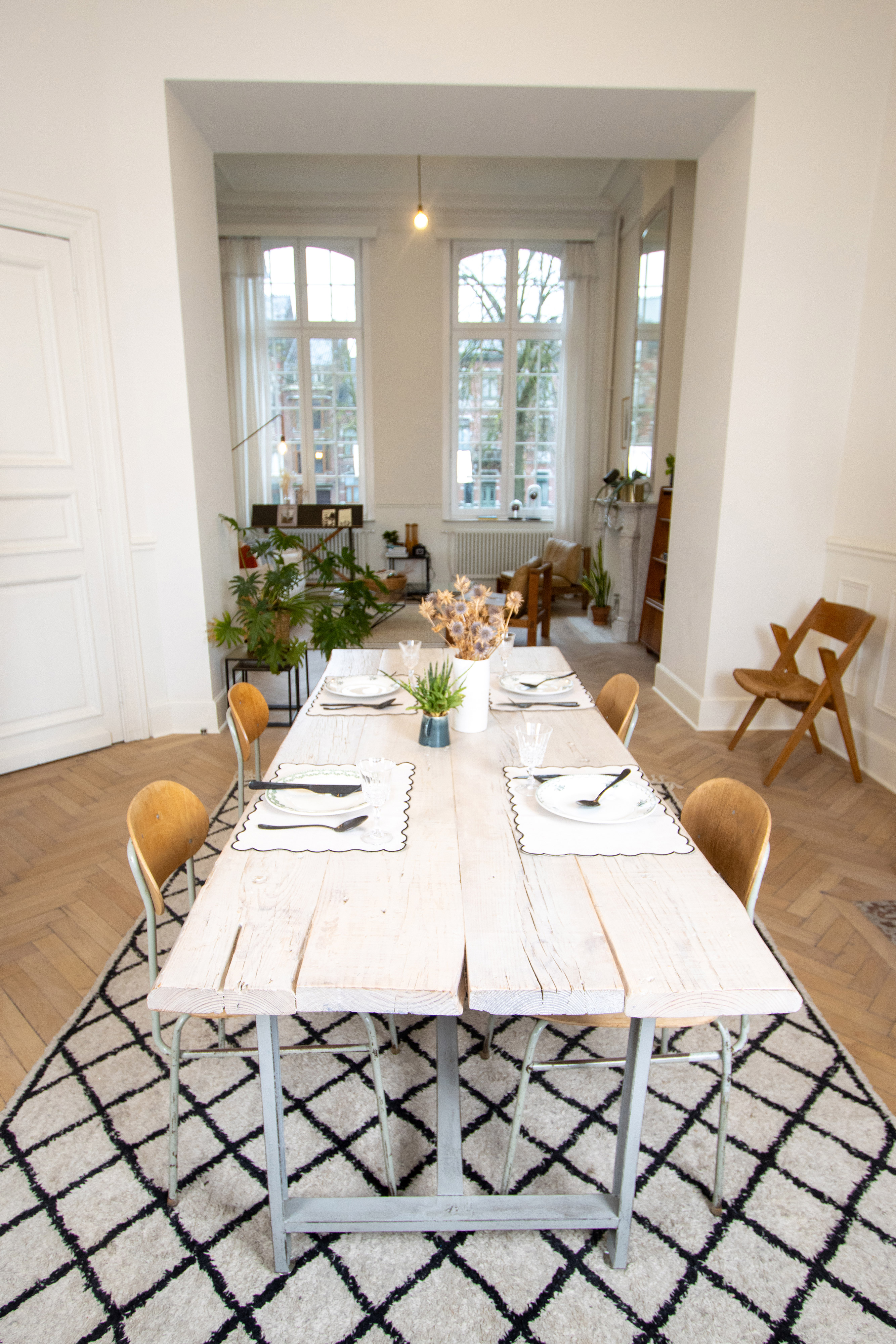 Placemat NOURA - linen - 30x43 cm, black