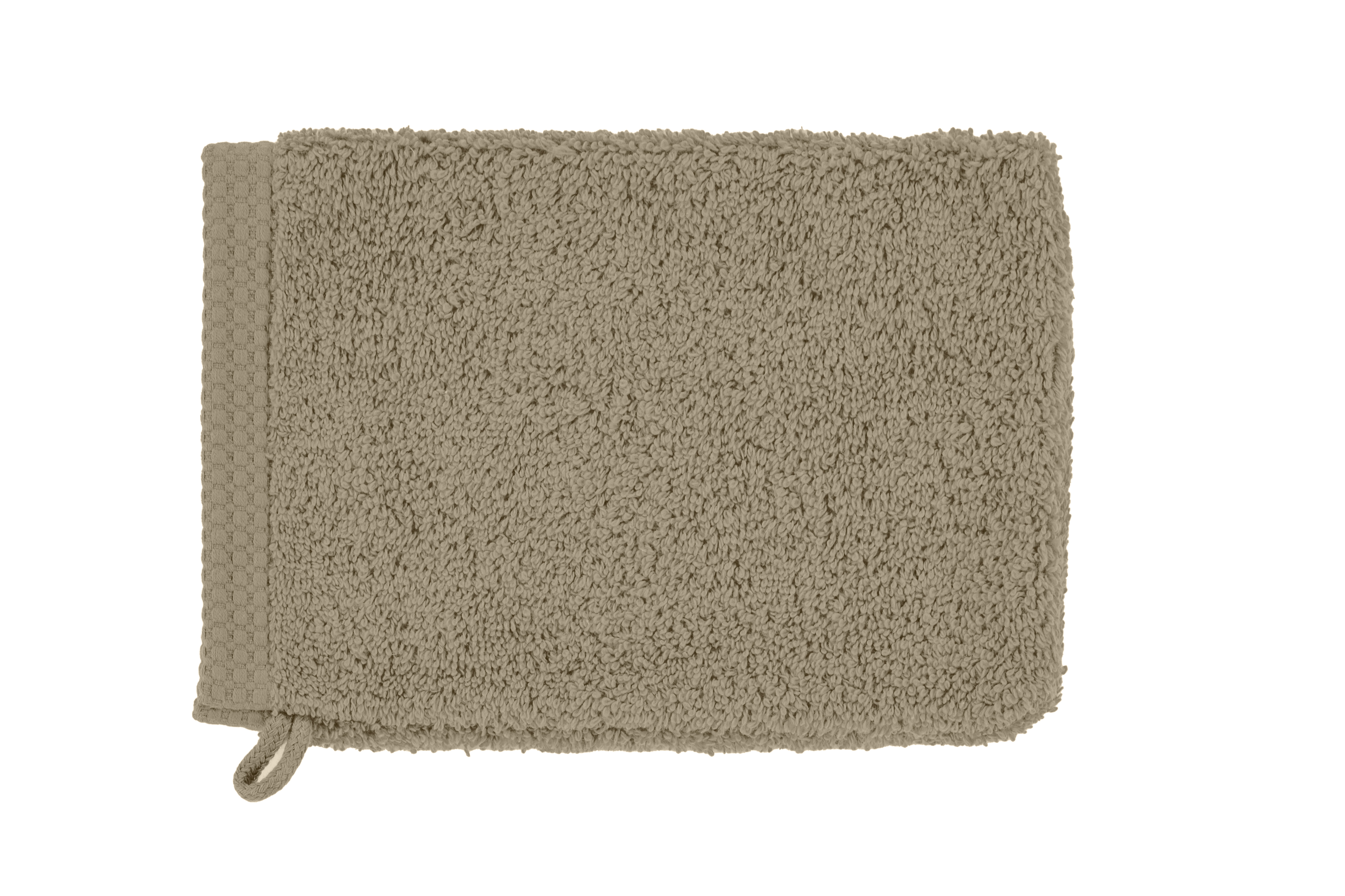 Washandje DELUX 15x21cm - set/2, dark taupe