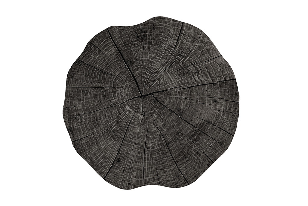 Placemat TOGO TREE TRUNK, dia 38cm, grey