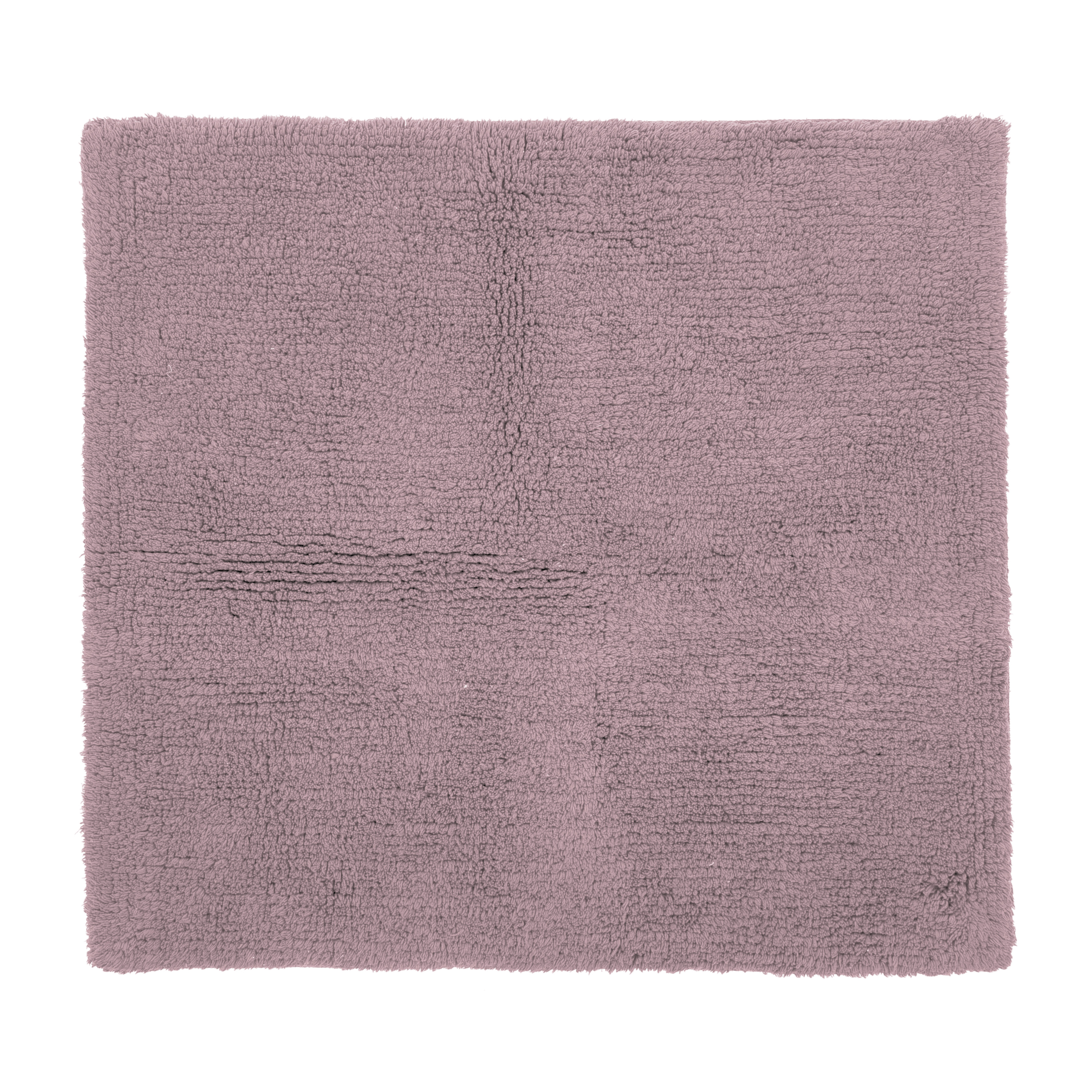 Bath carpet RIVA - cotton anti-slip, 60x60cm, mauve