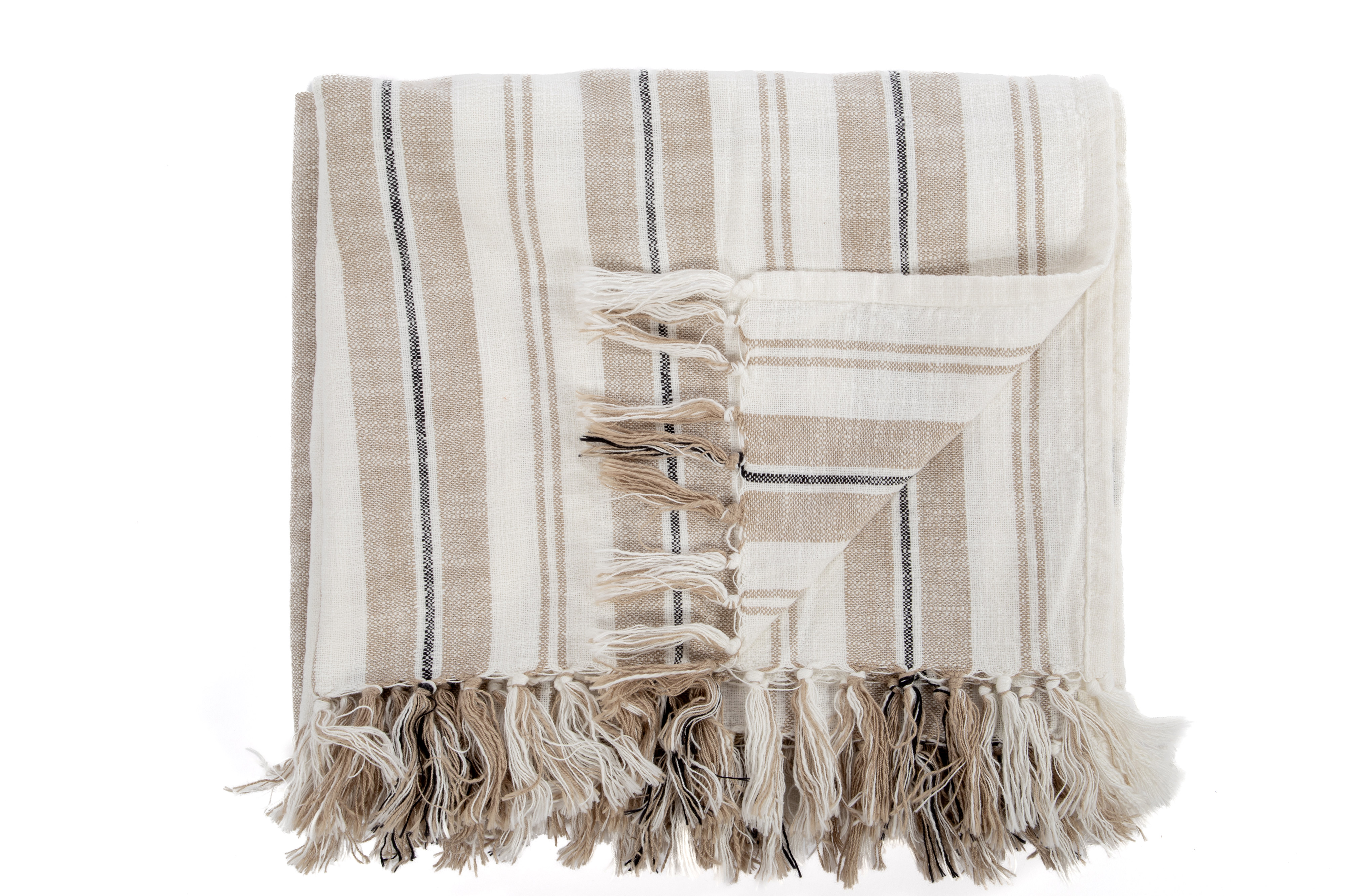 Plaid INDIRA - 150x200 cm, taupe