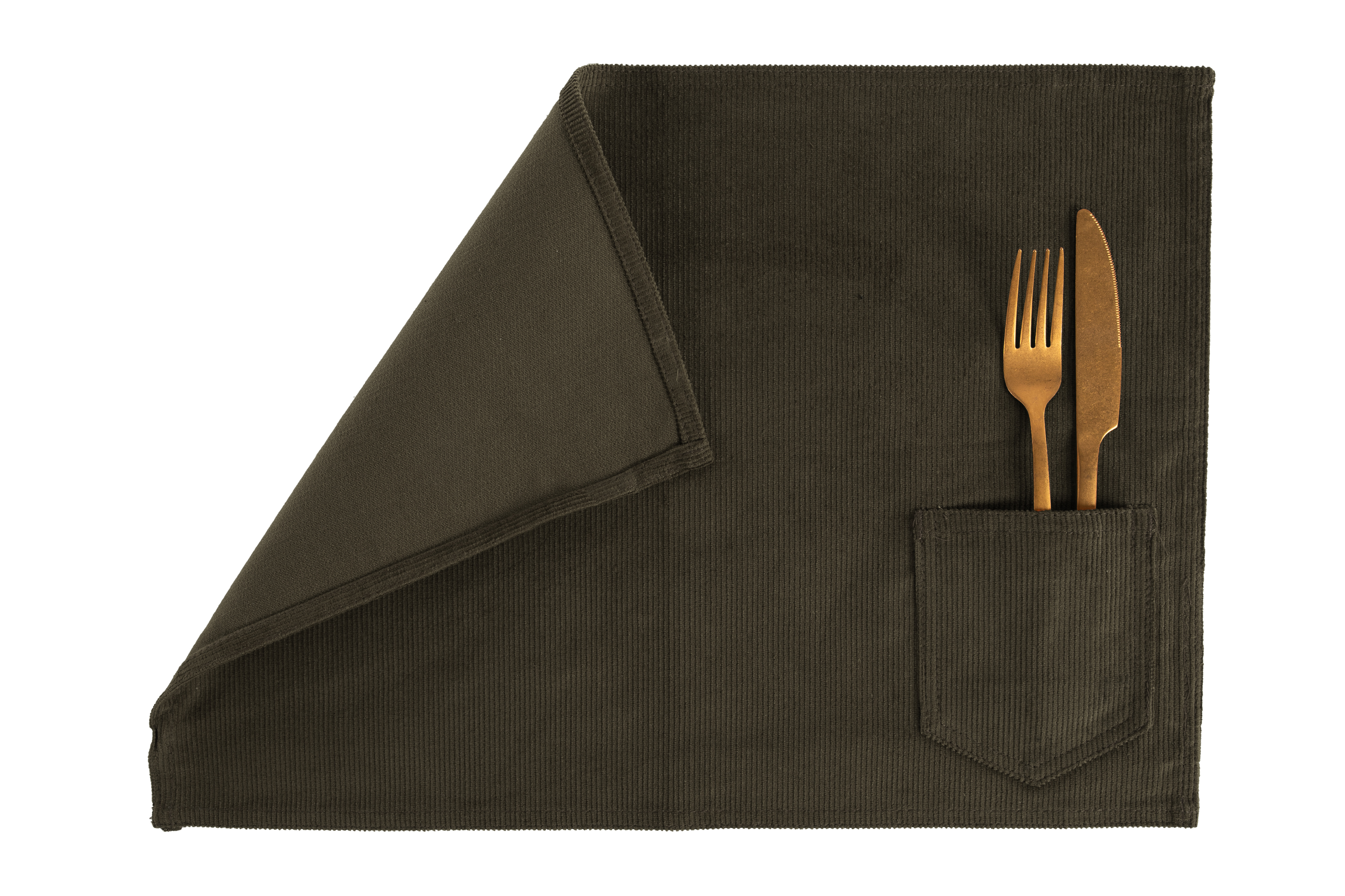 Placemat VELMAR - 33x45 cm, olijfgroen