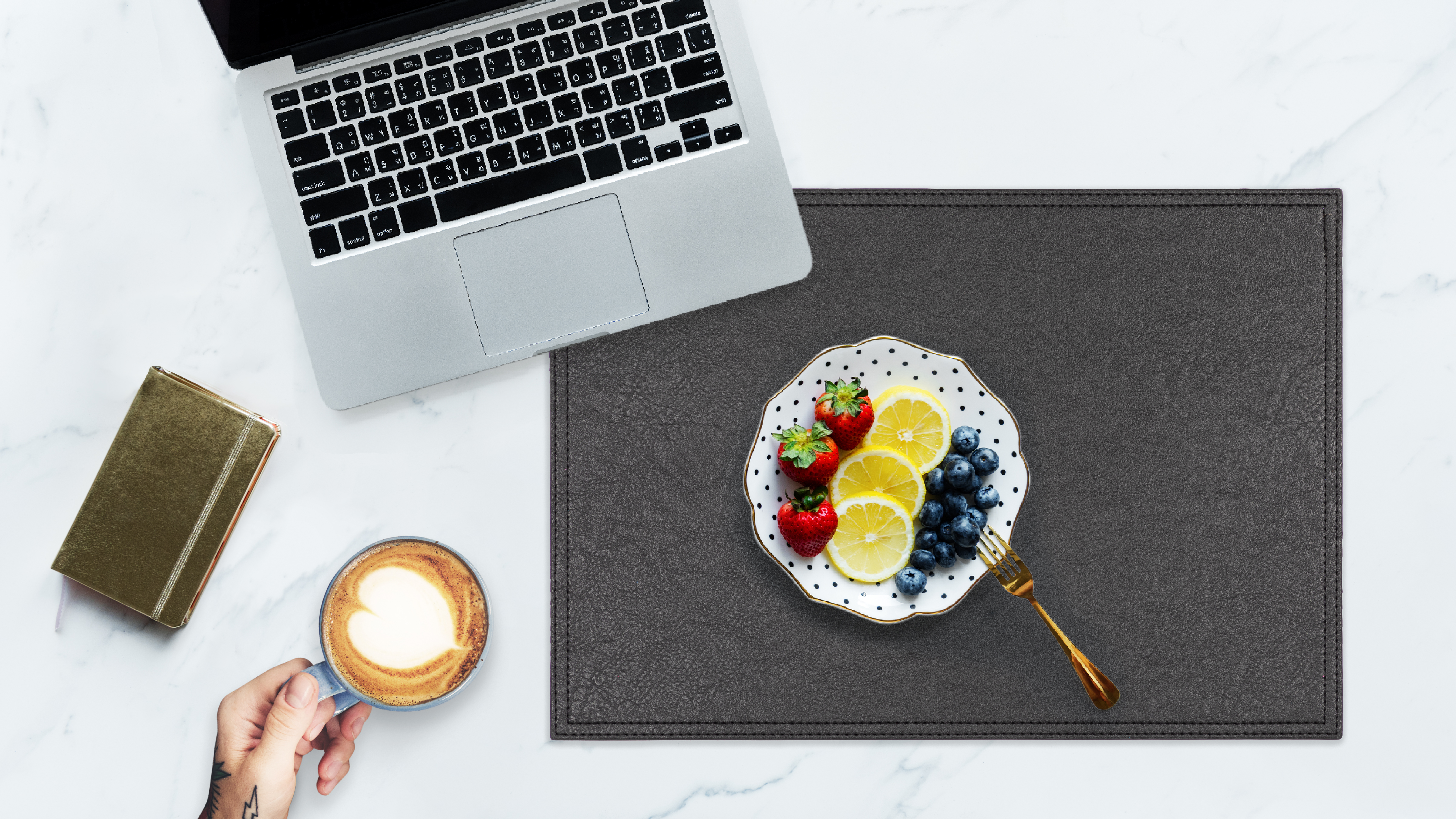 Placemat TROJA HB, 33x45cm, zwart