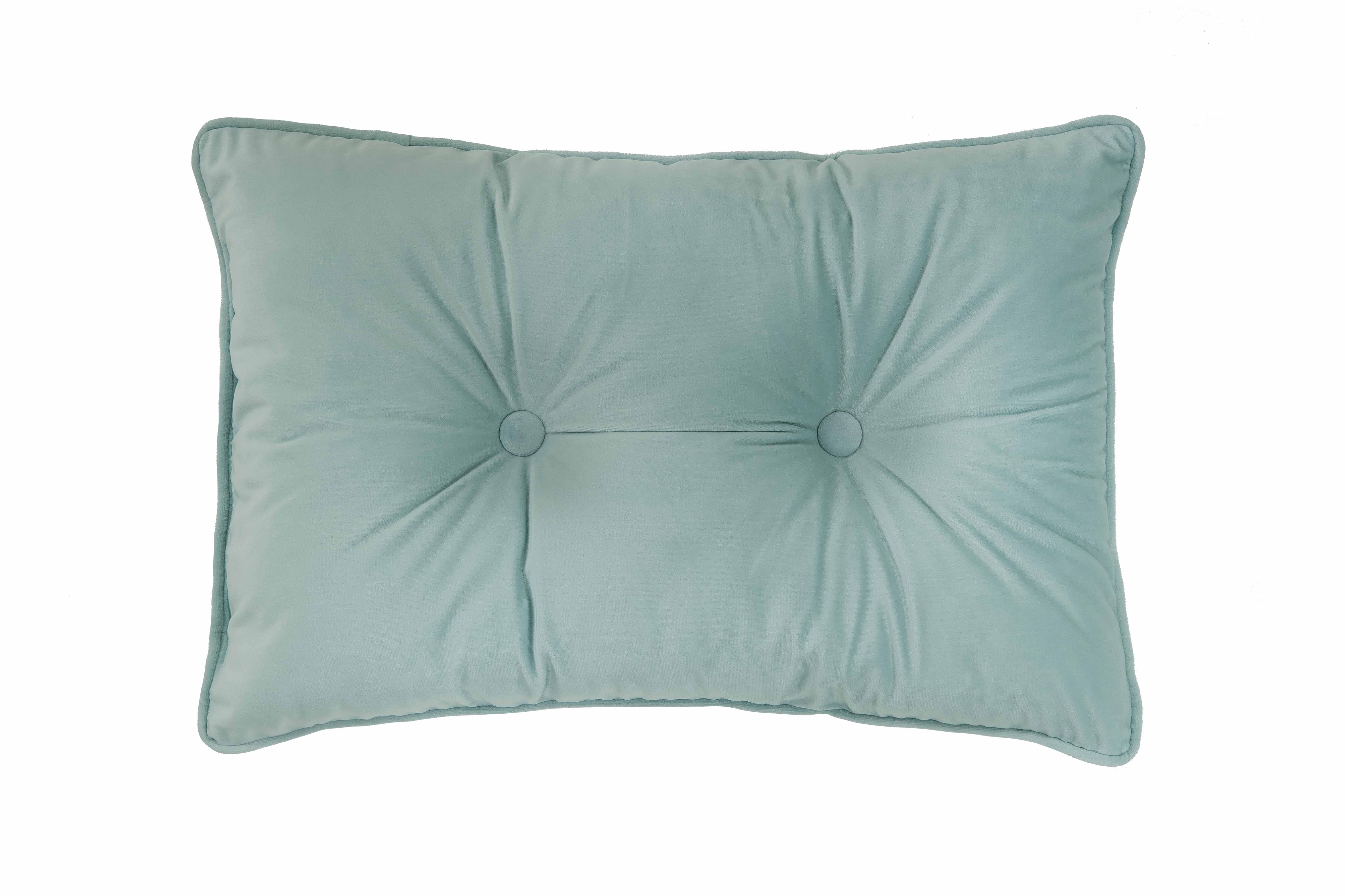 Cushion (filled) Microvelvet stone green 40X60CM