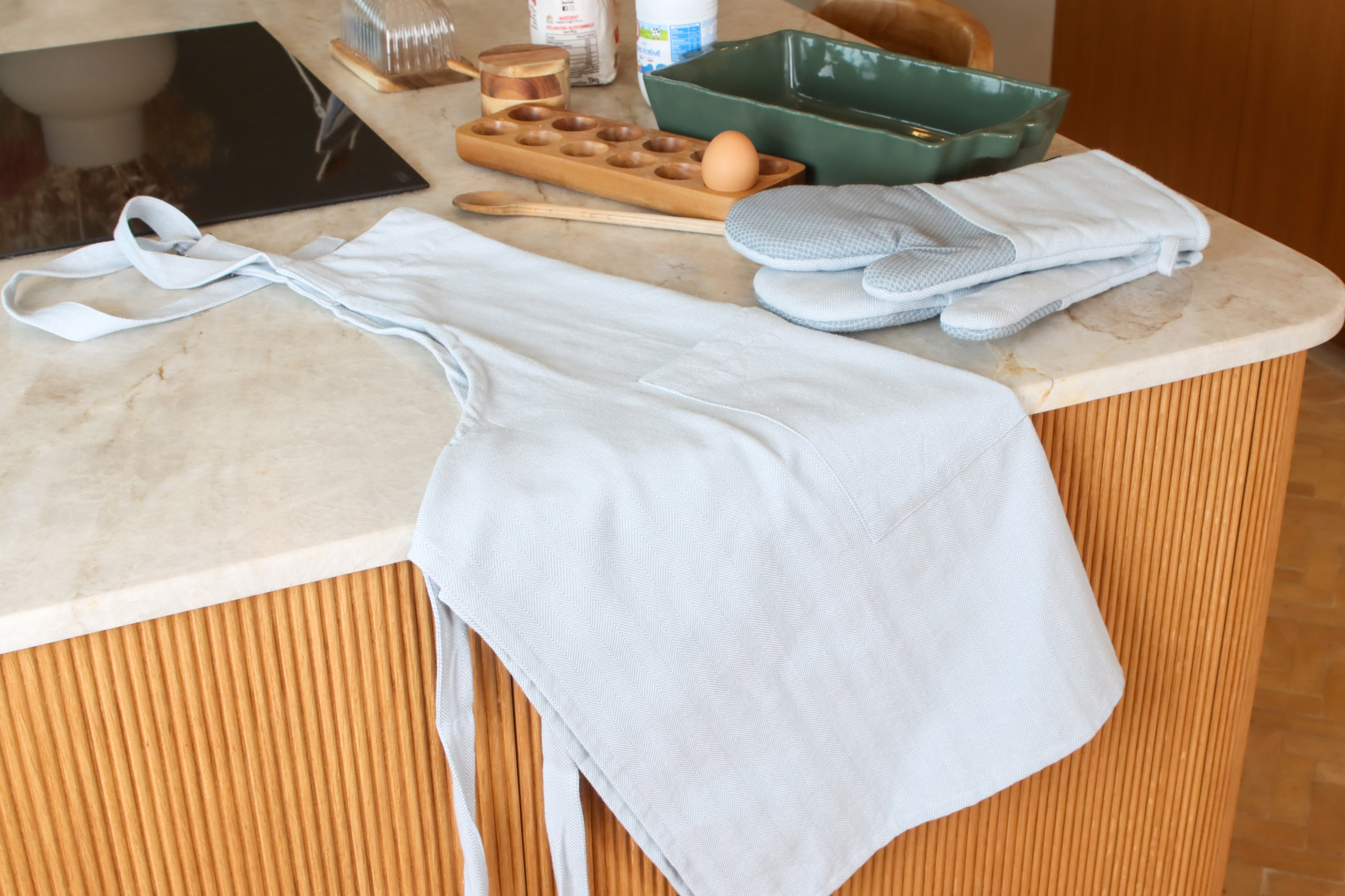 Ovenwant RUGA - SET/2 - 18x32 cm, nova blue