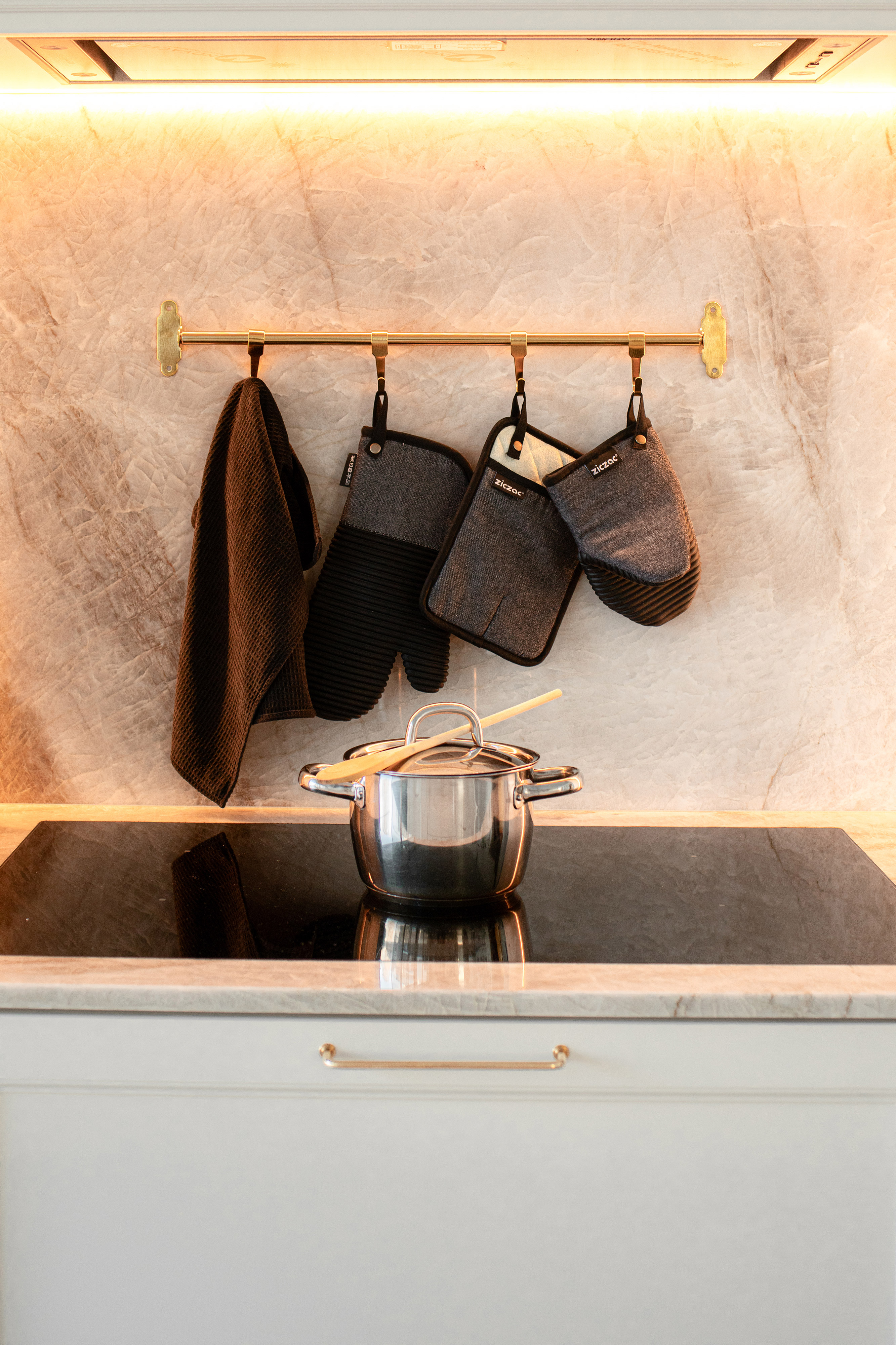 Pannenlap SILO - SET/2 - 18x25,5 cm, zwart