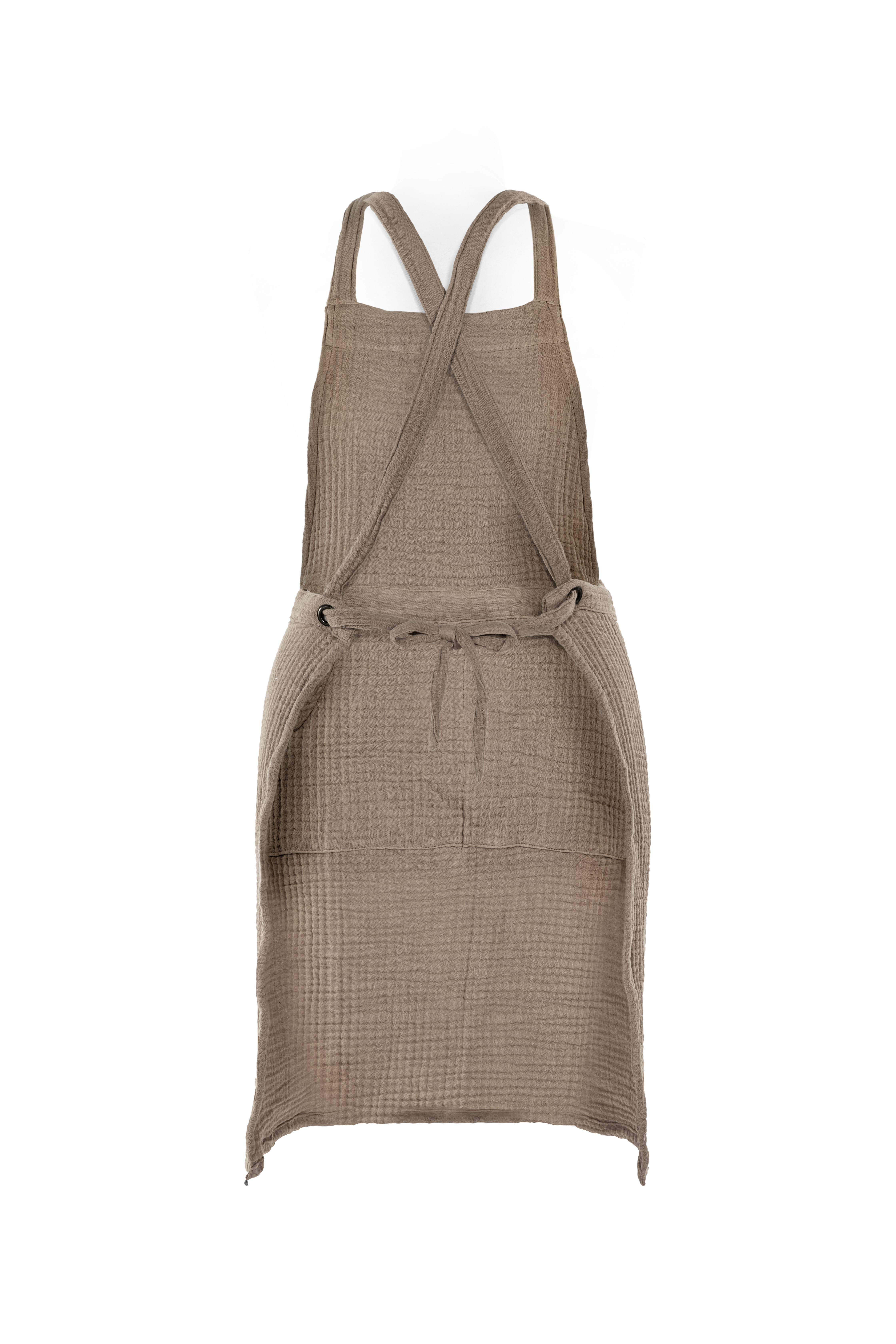 Apron SUZETTE (Sling Back), 74x85 cm, taupe