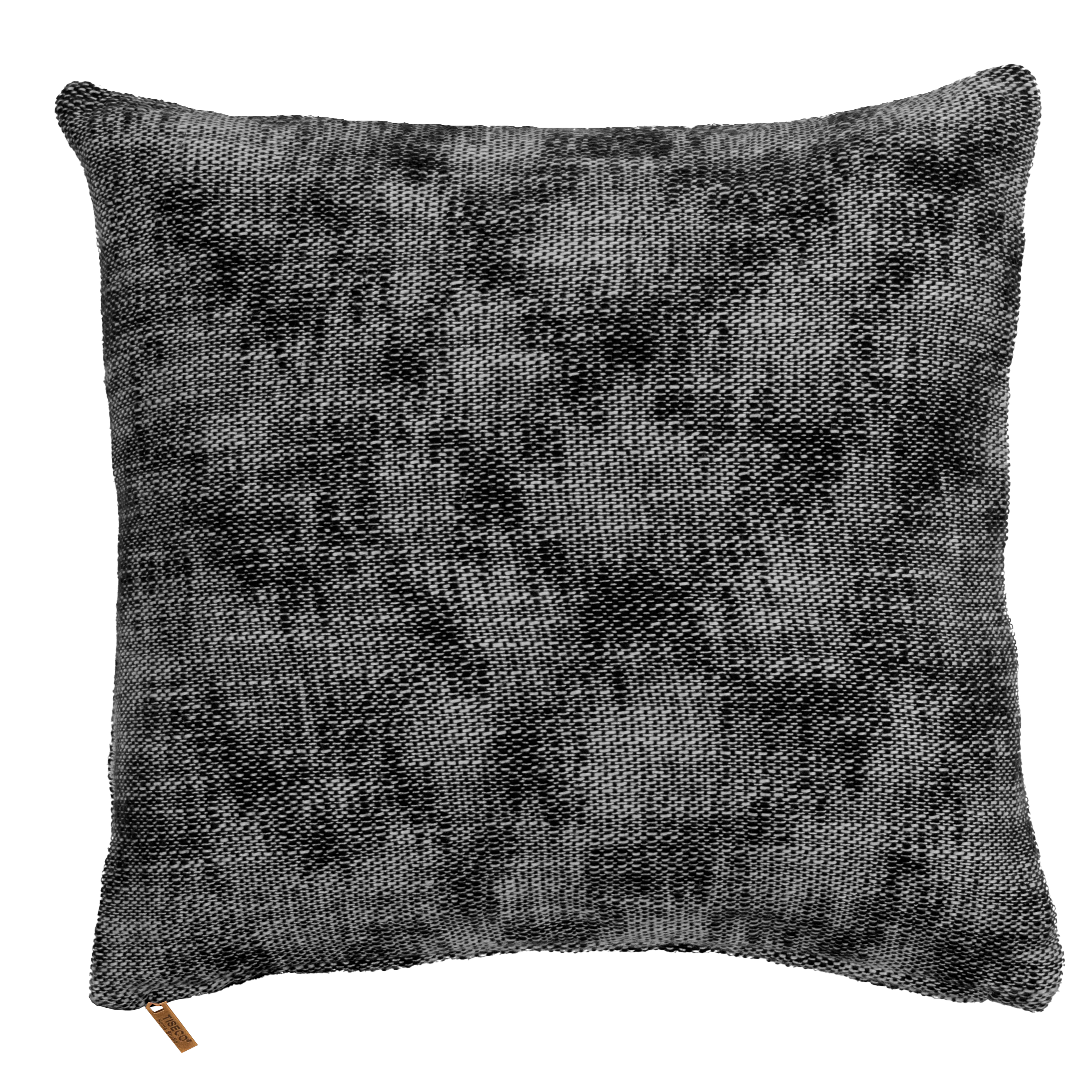Cushion (filled)  COTTON SLUB MELANGE 45X45cm, black