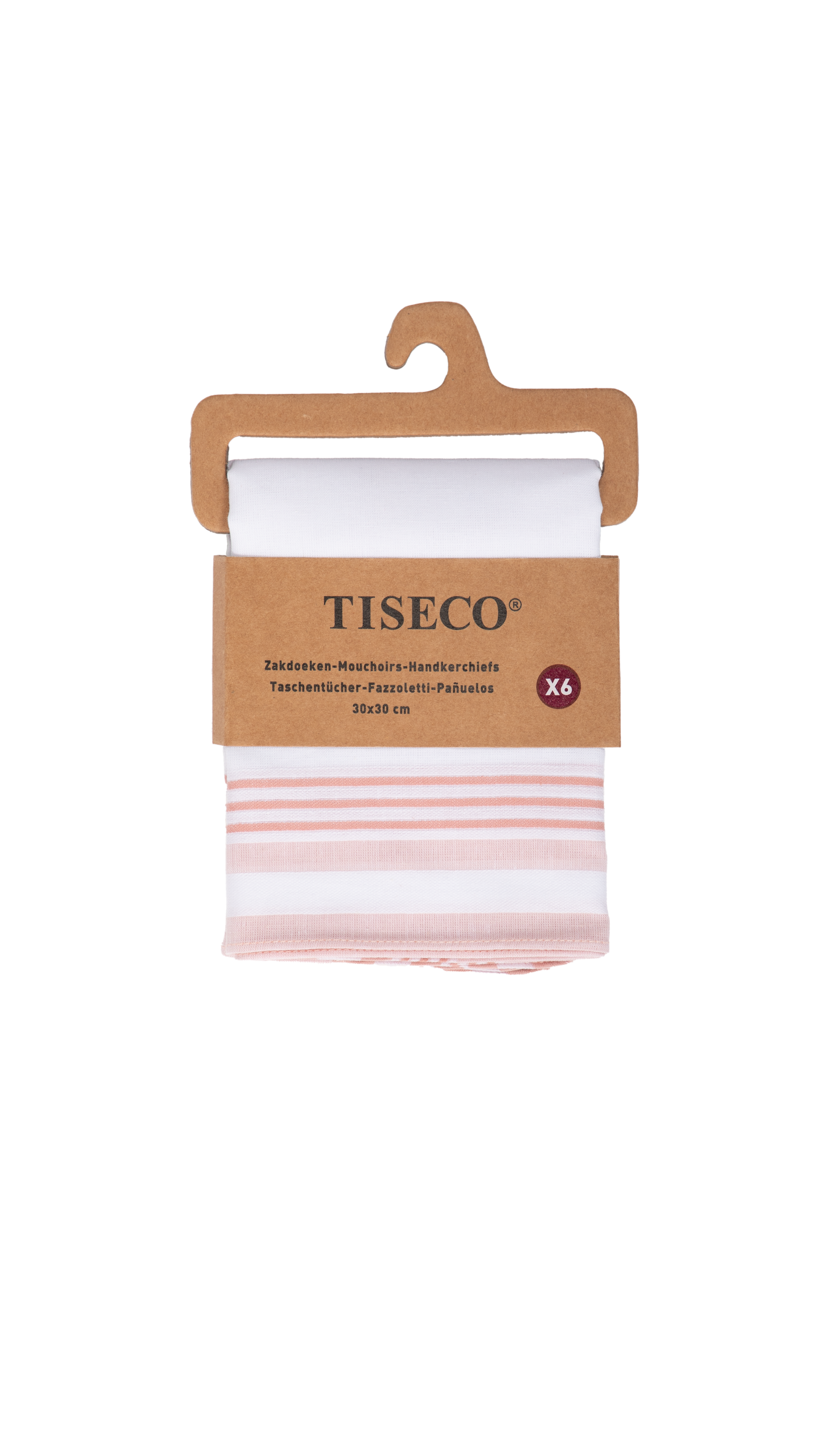 Ladies handkerchiefs ALTA 2 - SET/6 - 30x30 cm, rose