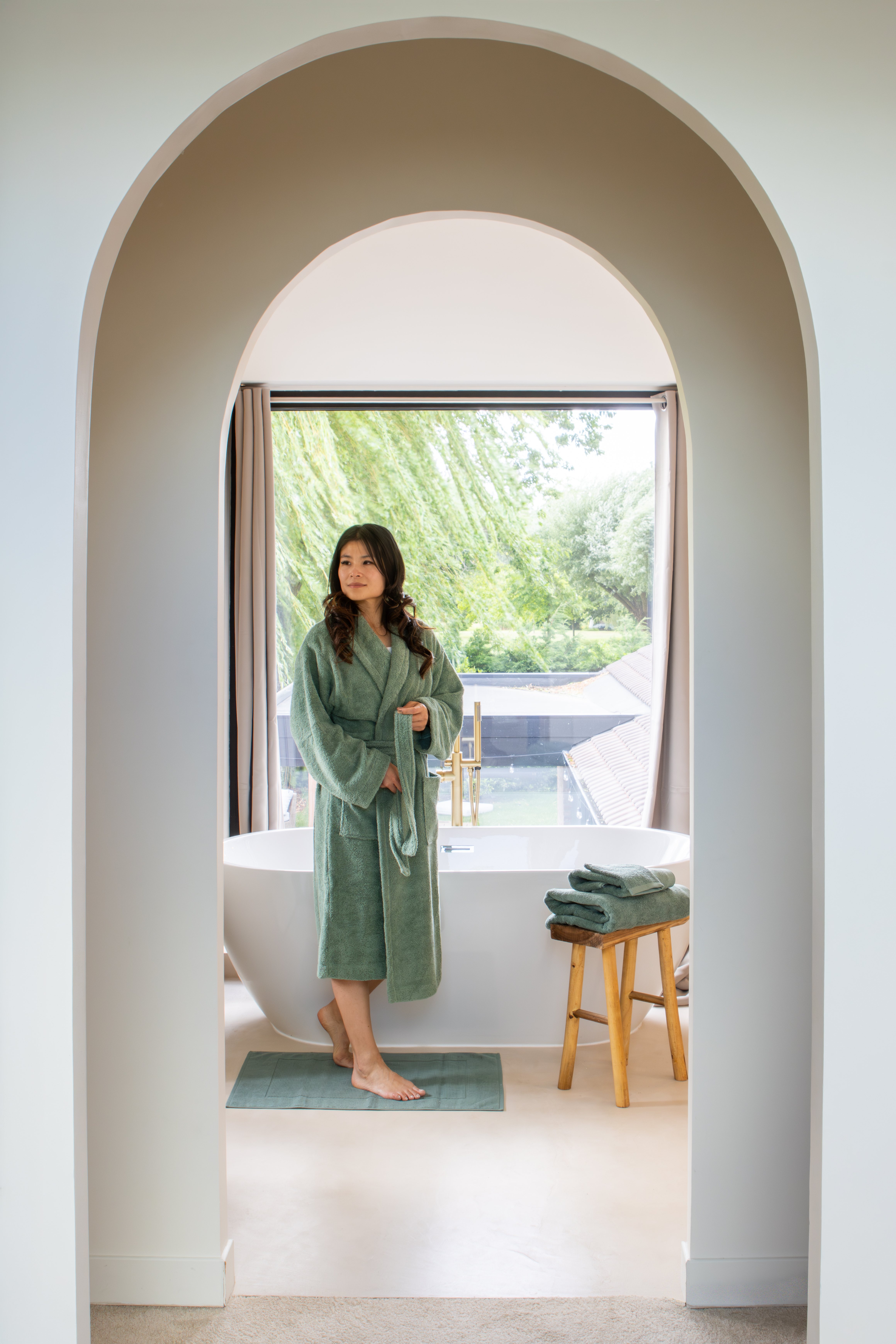 Peignoir DELUX - L/XL, vert