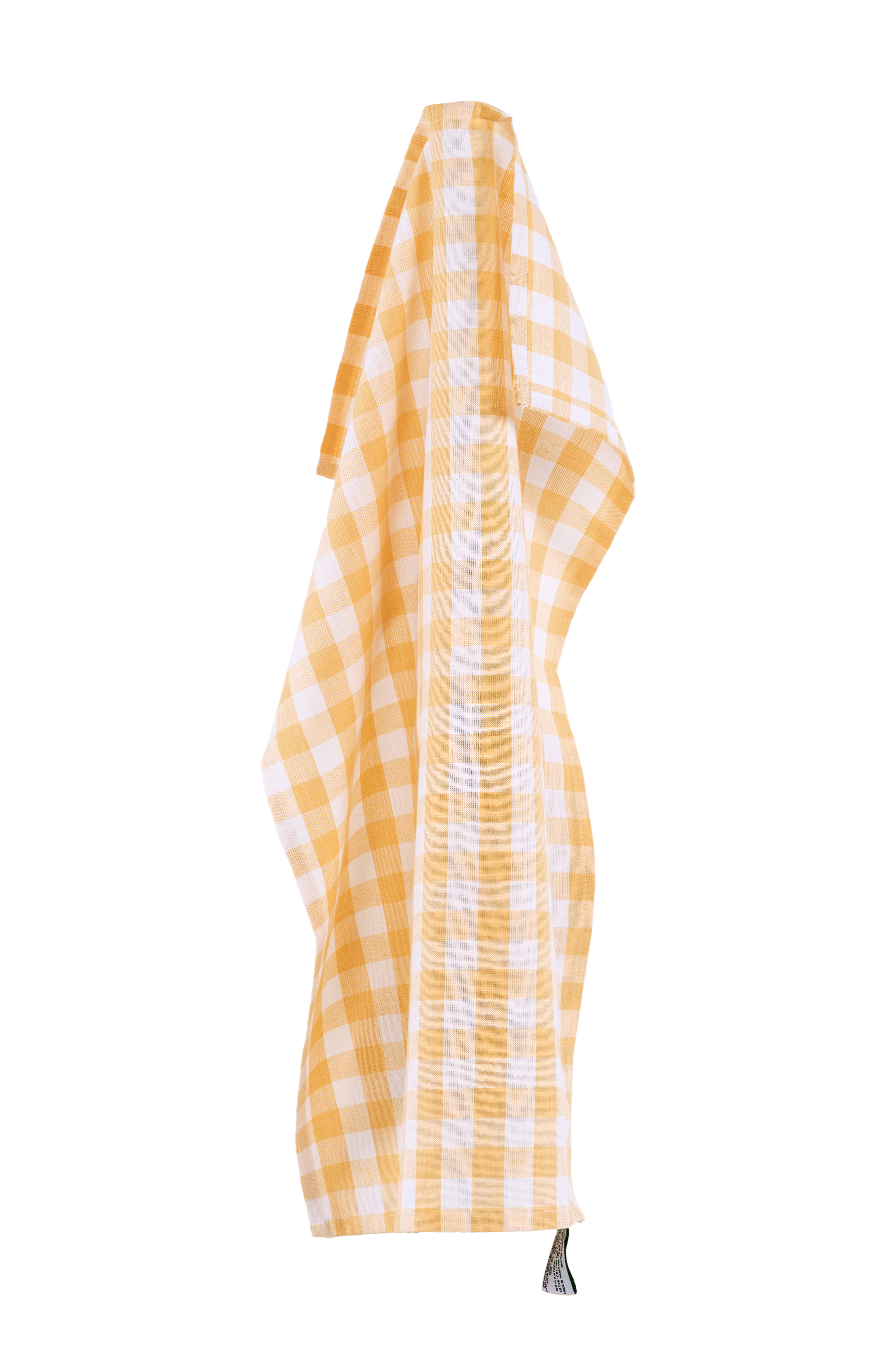 Torchon GINGHAM set/2 50x70cm - jaune