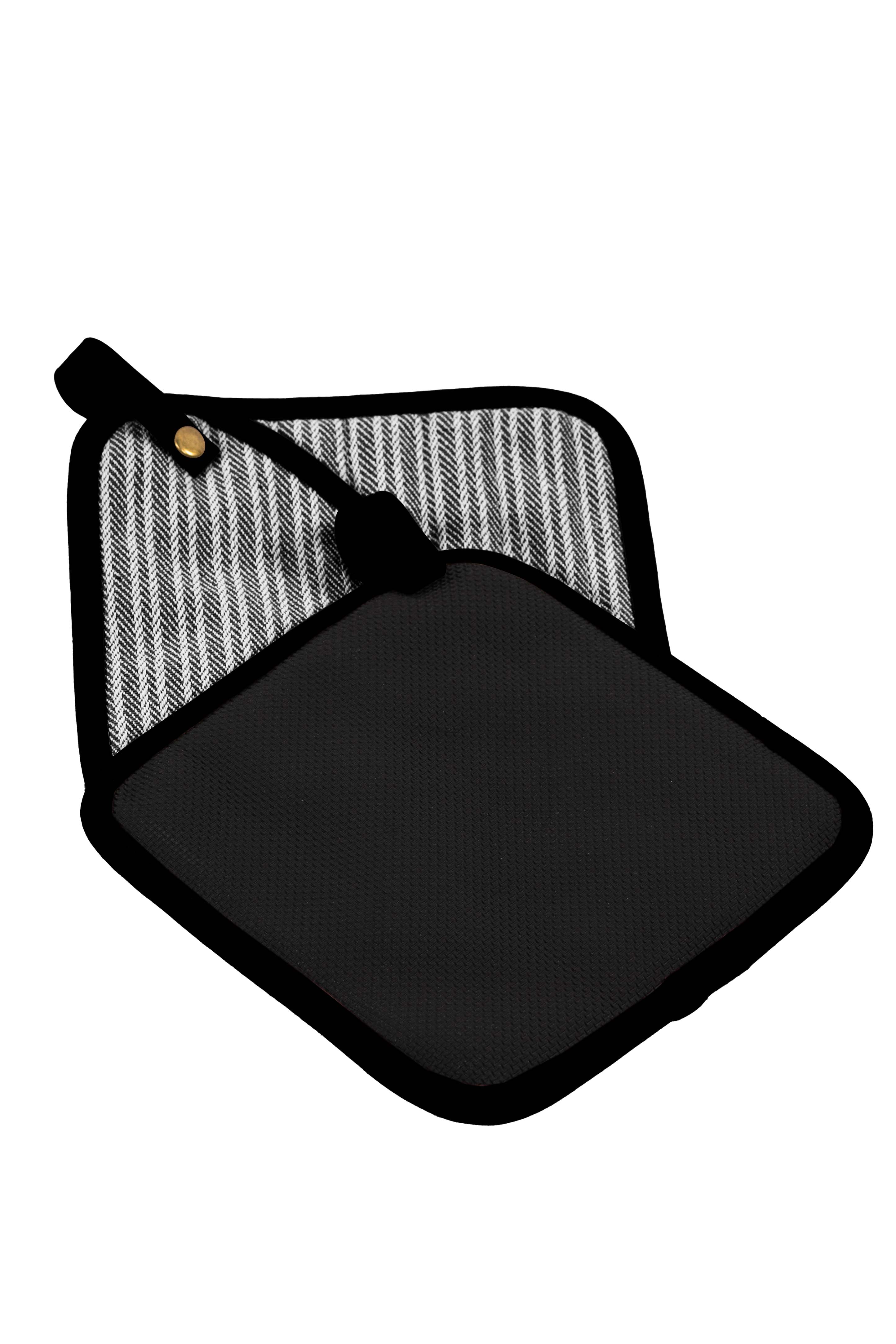 Pannenlap VENTON - SET/2 - 20x20 cm, zwart