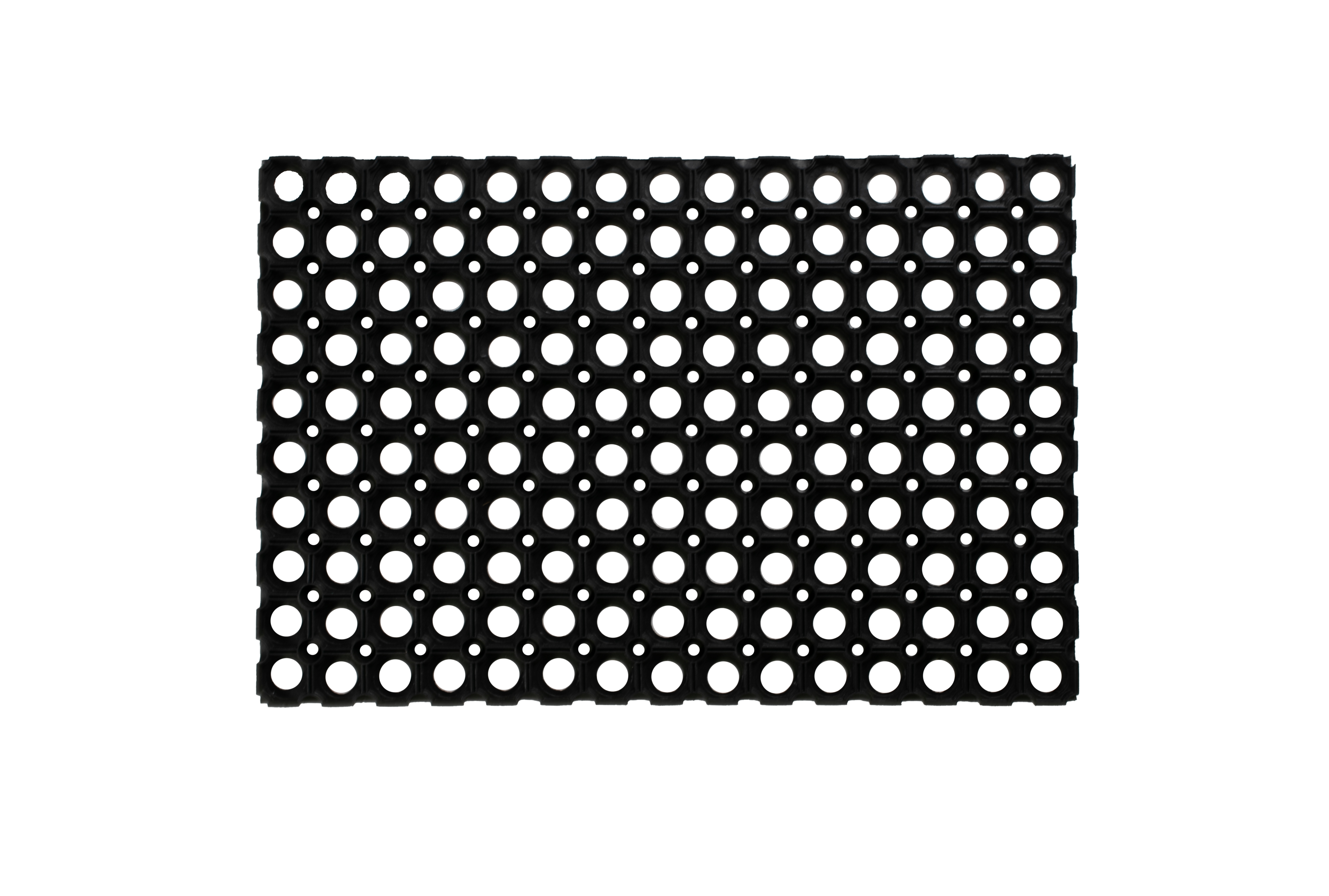 Deurmat - rubber - 40x60 cm, zwart