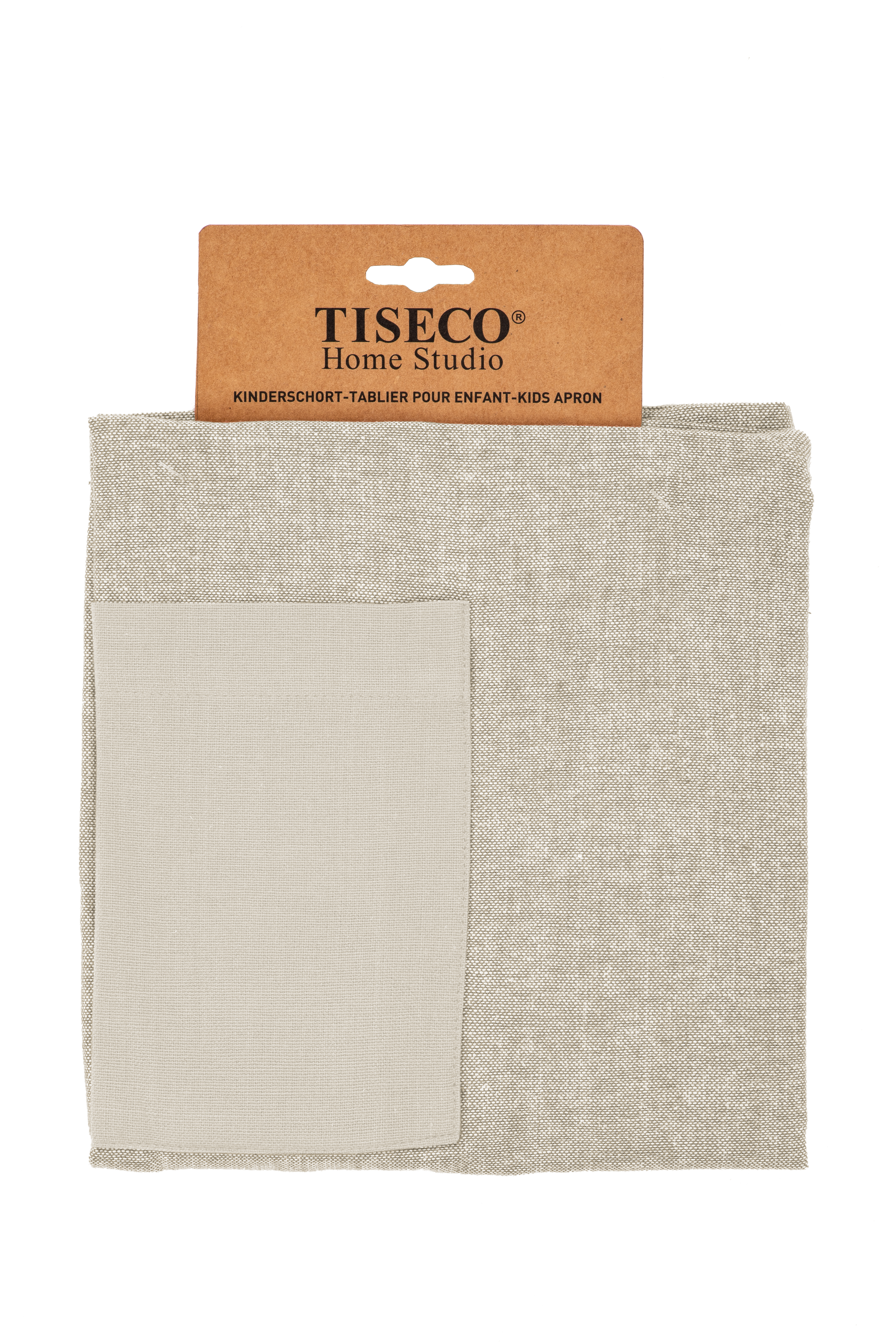 Tablier enfant CHAMBRAY 52x63cm, taupe