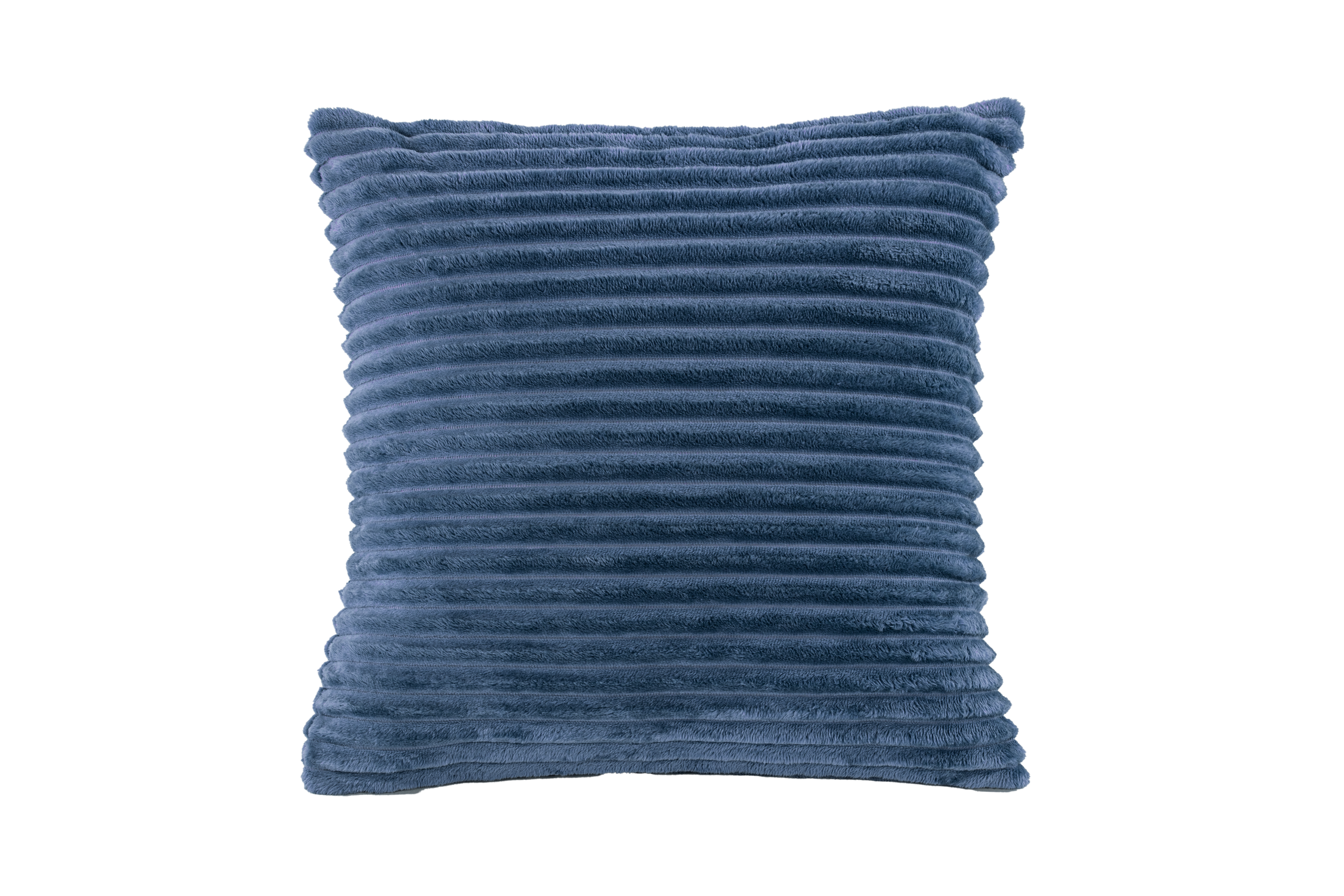 Cushion (filled) RIBBLE, Micoflannel - 45x45cm, stone blue