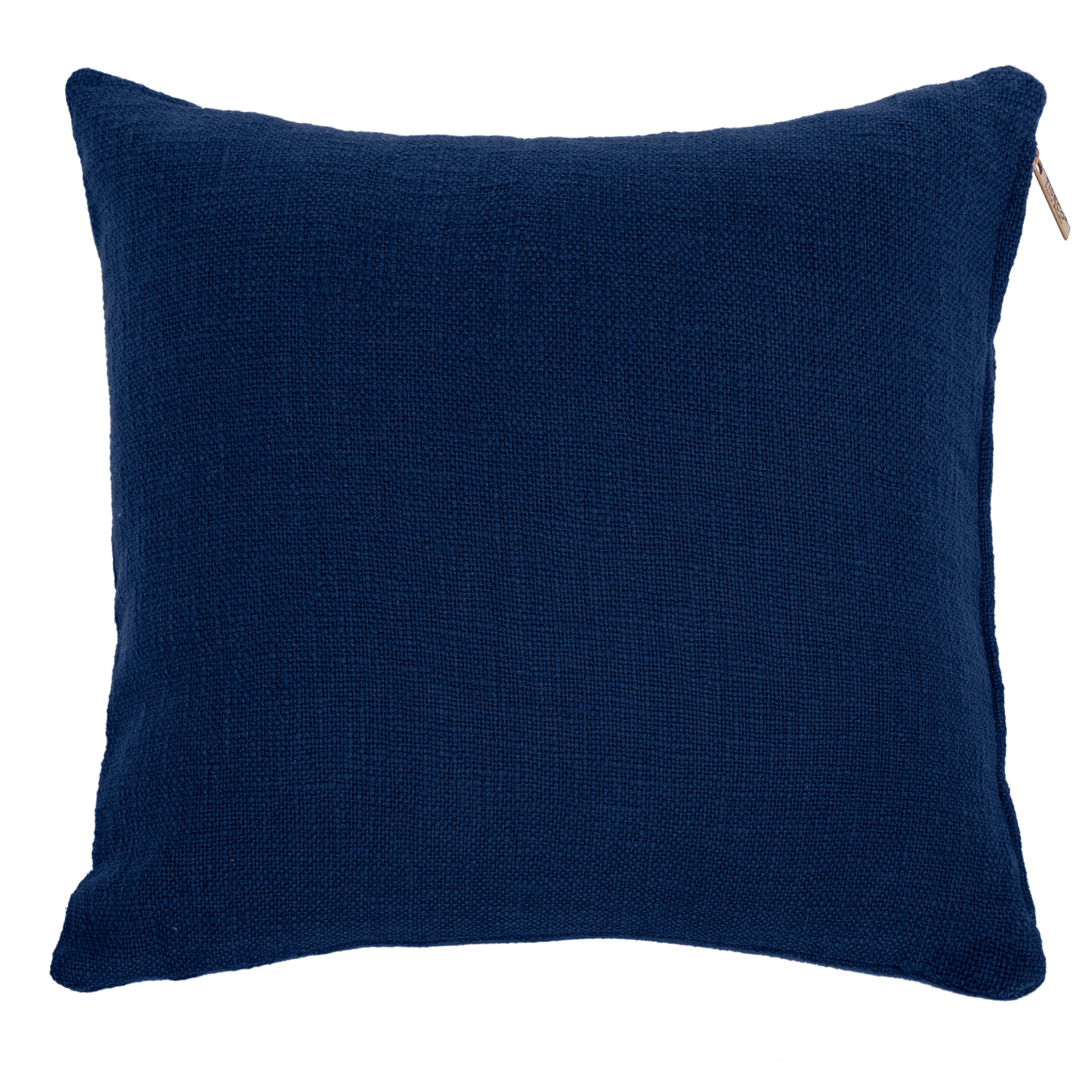 Cushion (filled)  COTTON SLUB 60x60cm, blue insigna