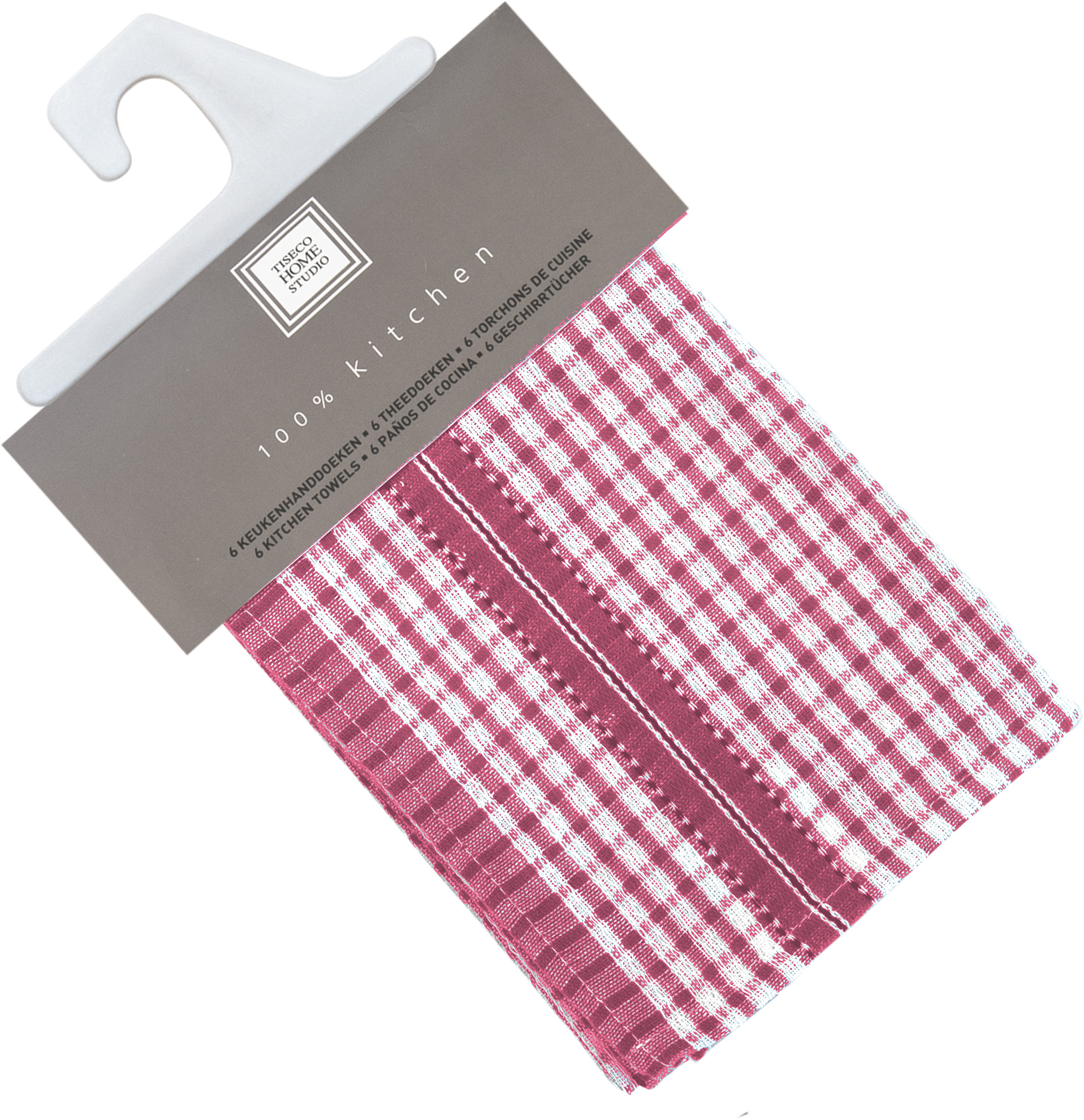 Keukendoek Wafel quickly 45x70 rosegold SET/6
