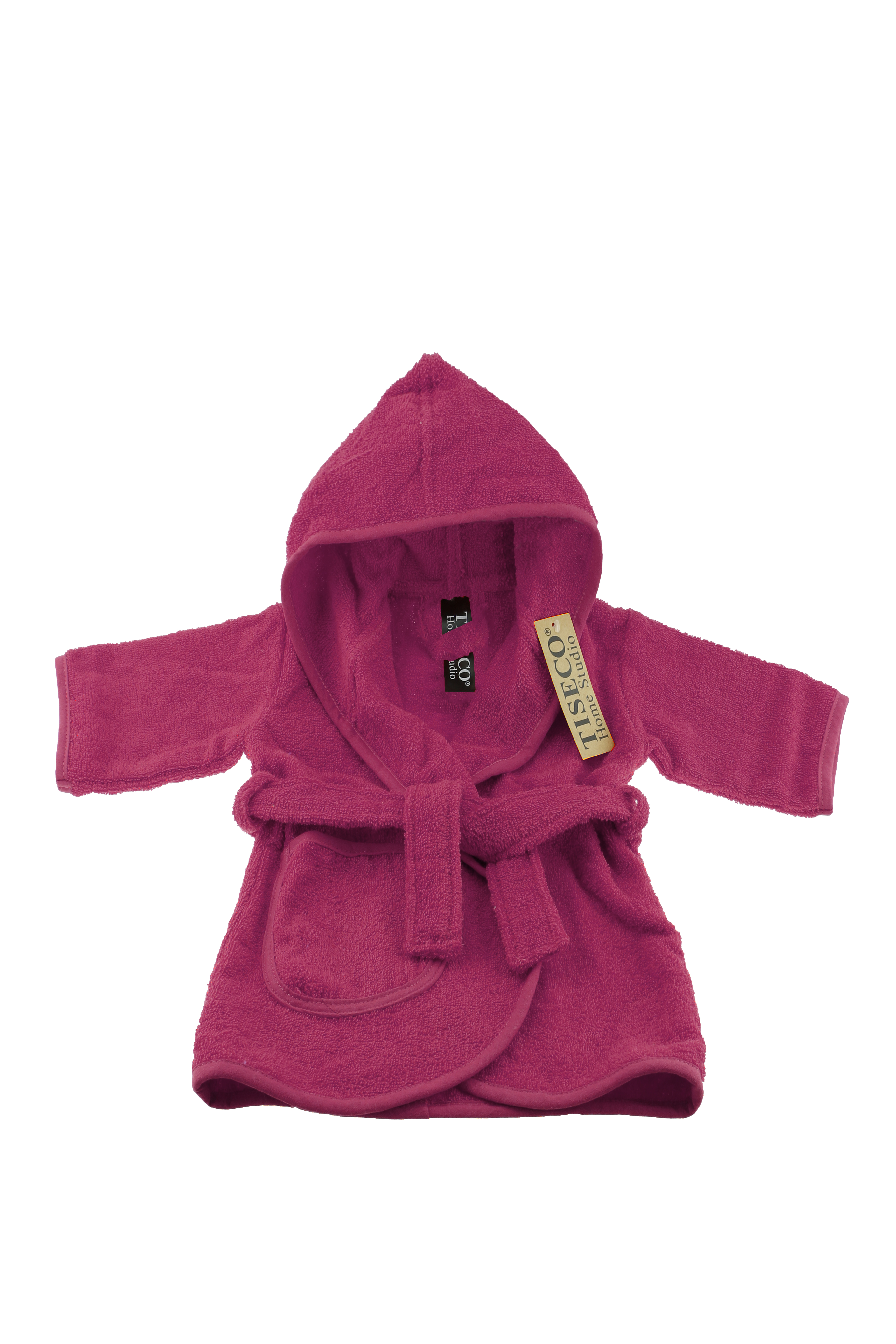 Baby bathrobe uni - 1-2 year, fuchsia