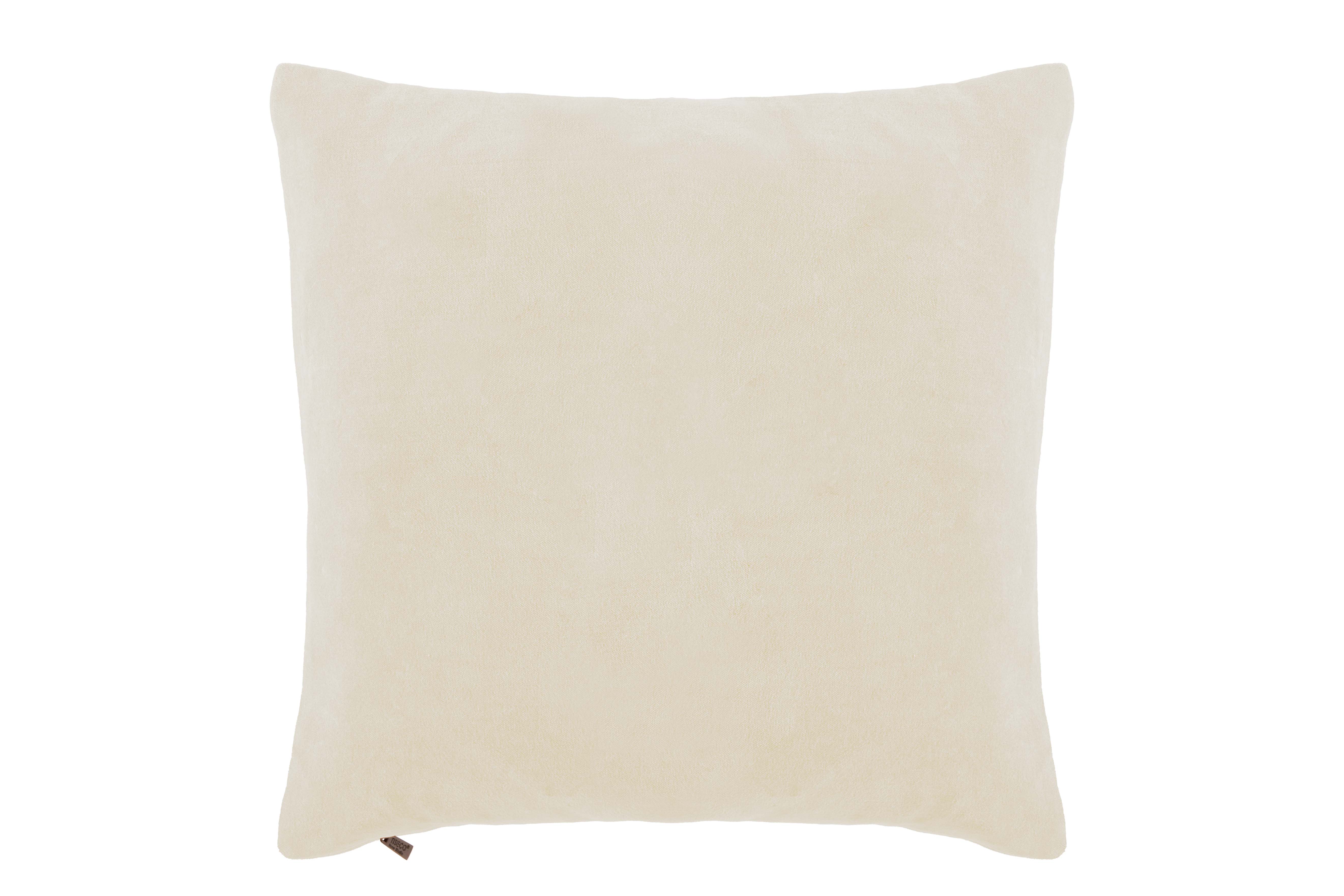 Coussin (rempli) COTTON VELVET 45x45cm, ivory