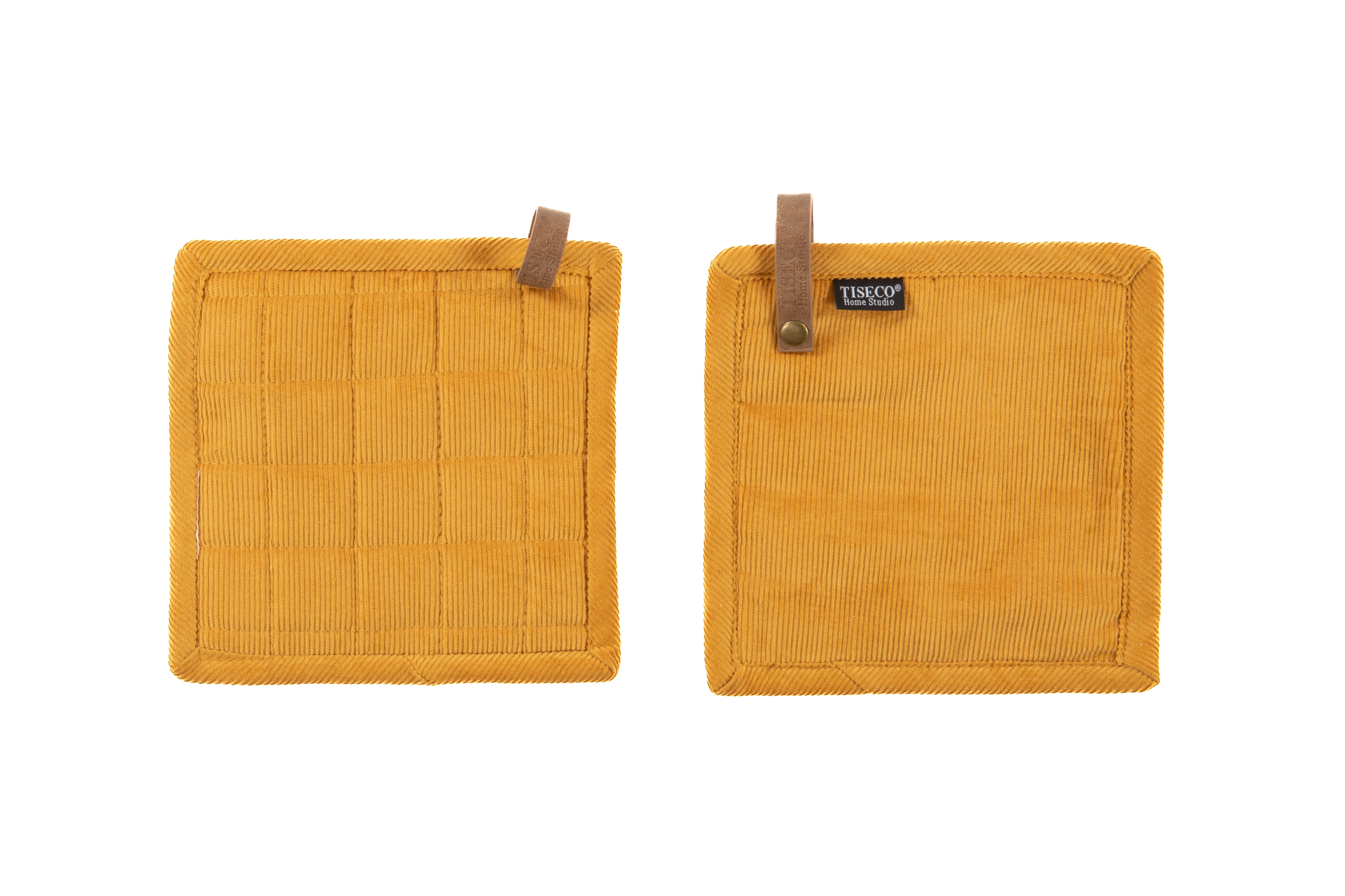 Potholder VELMAR - SET/2 - 20x20 cm, mustard
